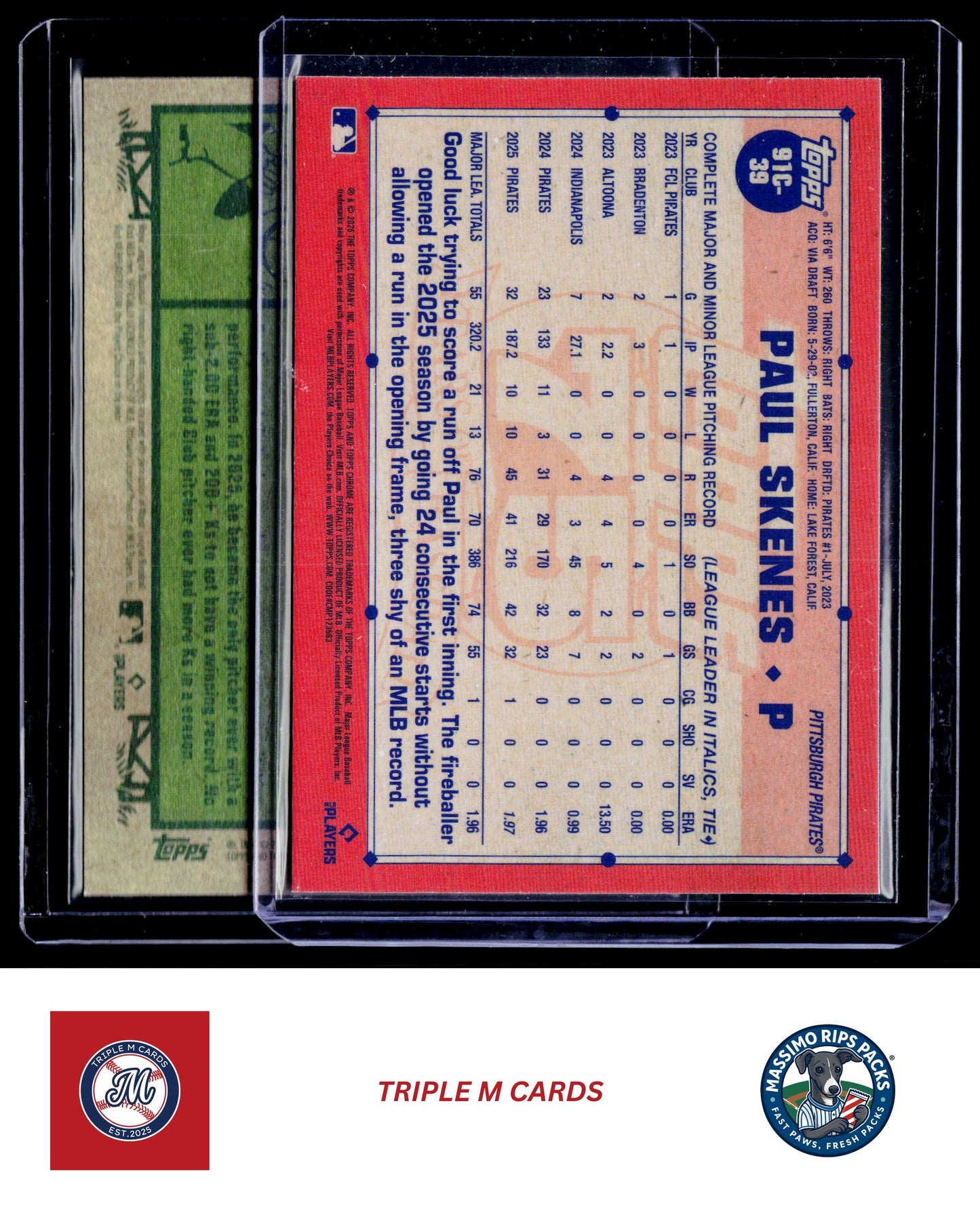 2026 Topps Heritage #33 Paul Skenes