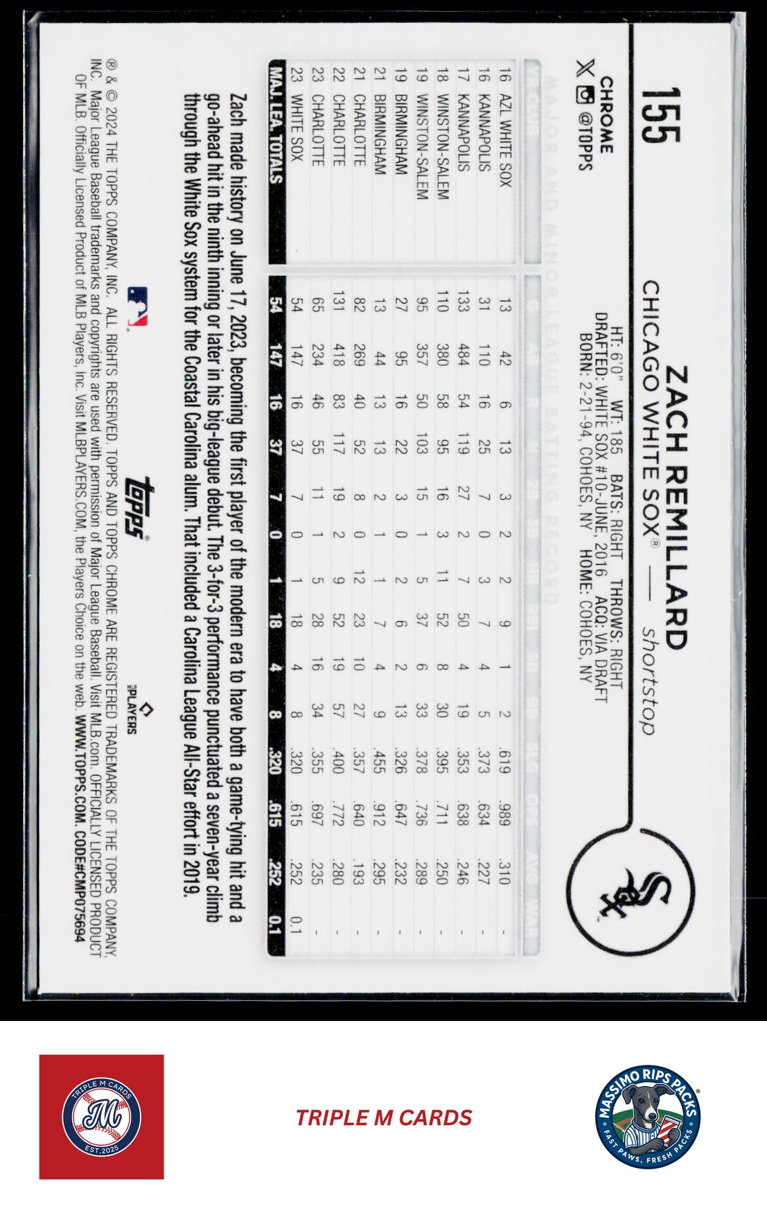 2024 Topps Chrome #155 Zach Remillard