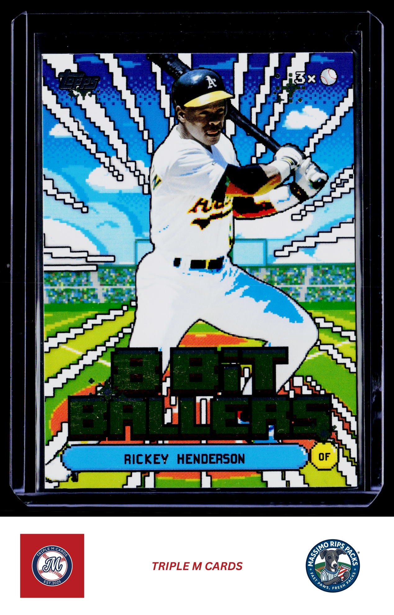 2026 Topps #8B-17 Rickey Henderson 8 Bit Ballers