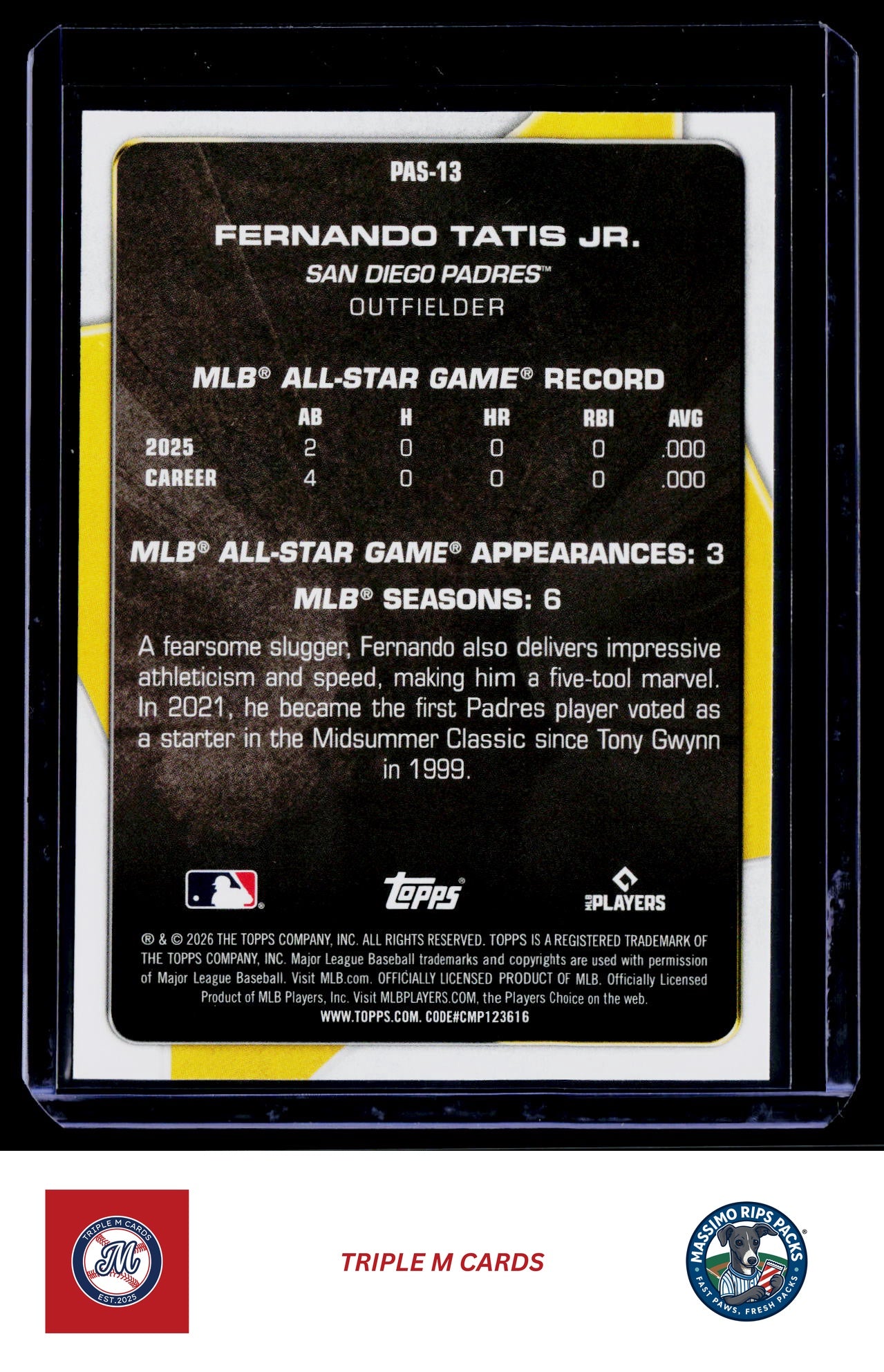 2026 Topps #PAS-13 Fernando Tatis Jr. Perennial All Stars