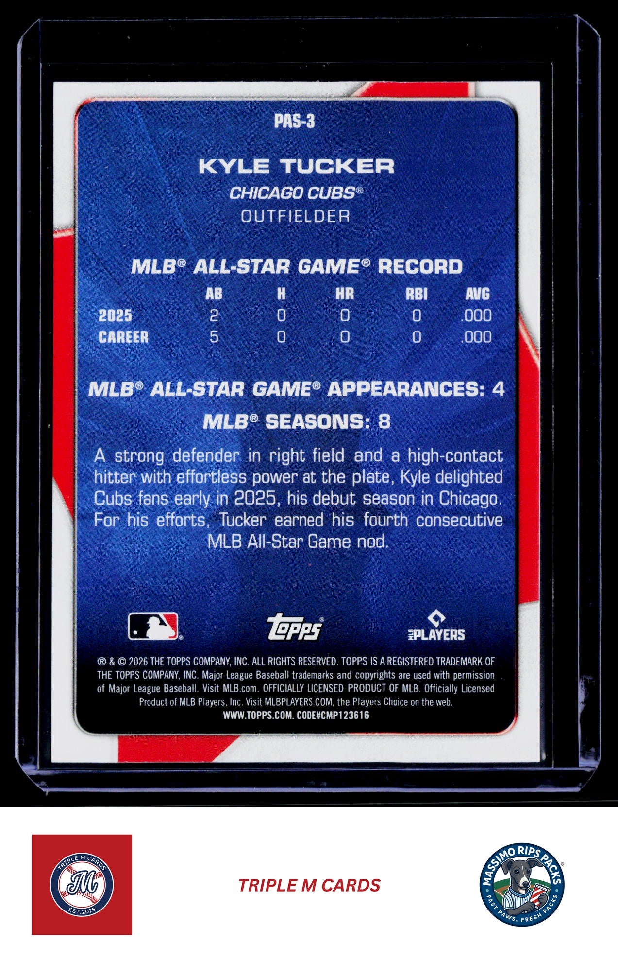 2026 Topps #PAS-3 Kyle Tucker Perennial All Stars
