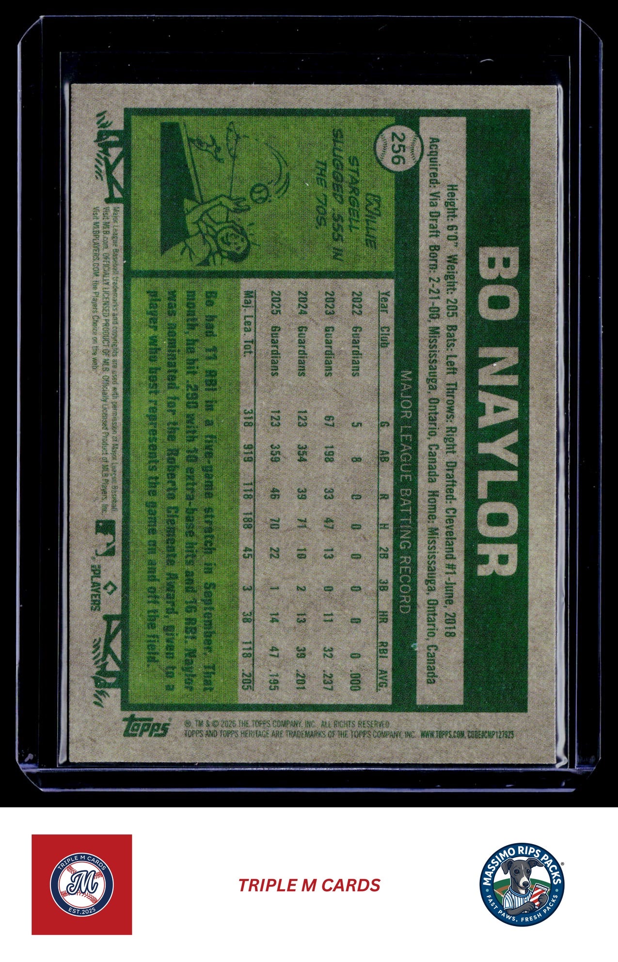 2026 Topps Heritage #256 Bo Naylor Chrome Light Blue Sparkle Refractors