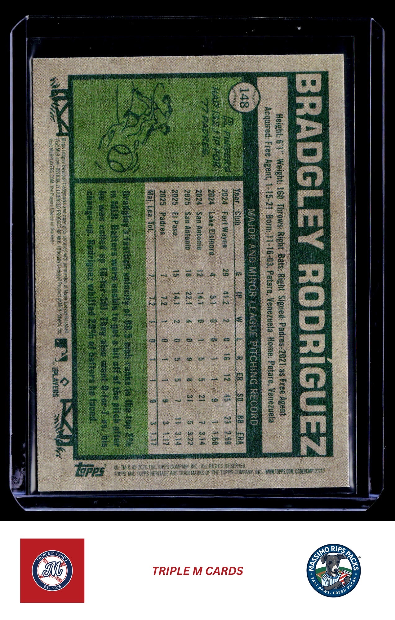 2026 Topps Heritage #148 Bradgley Rodriguez