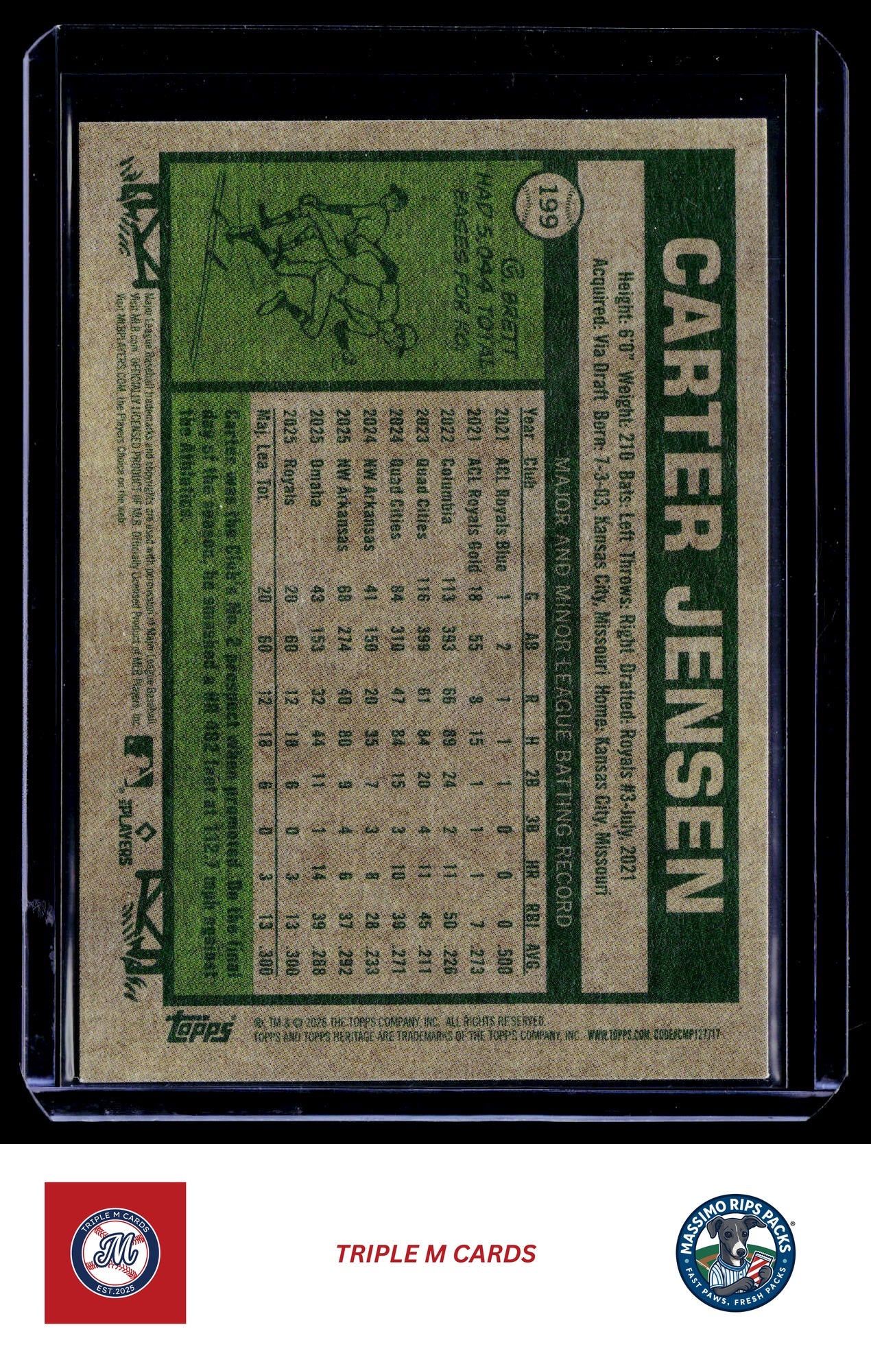 2026 Topps Heritage #199 Carter Jensen