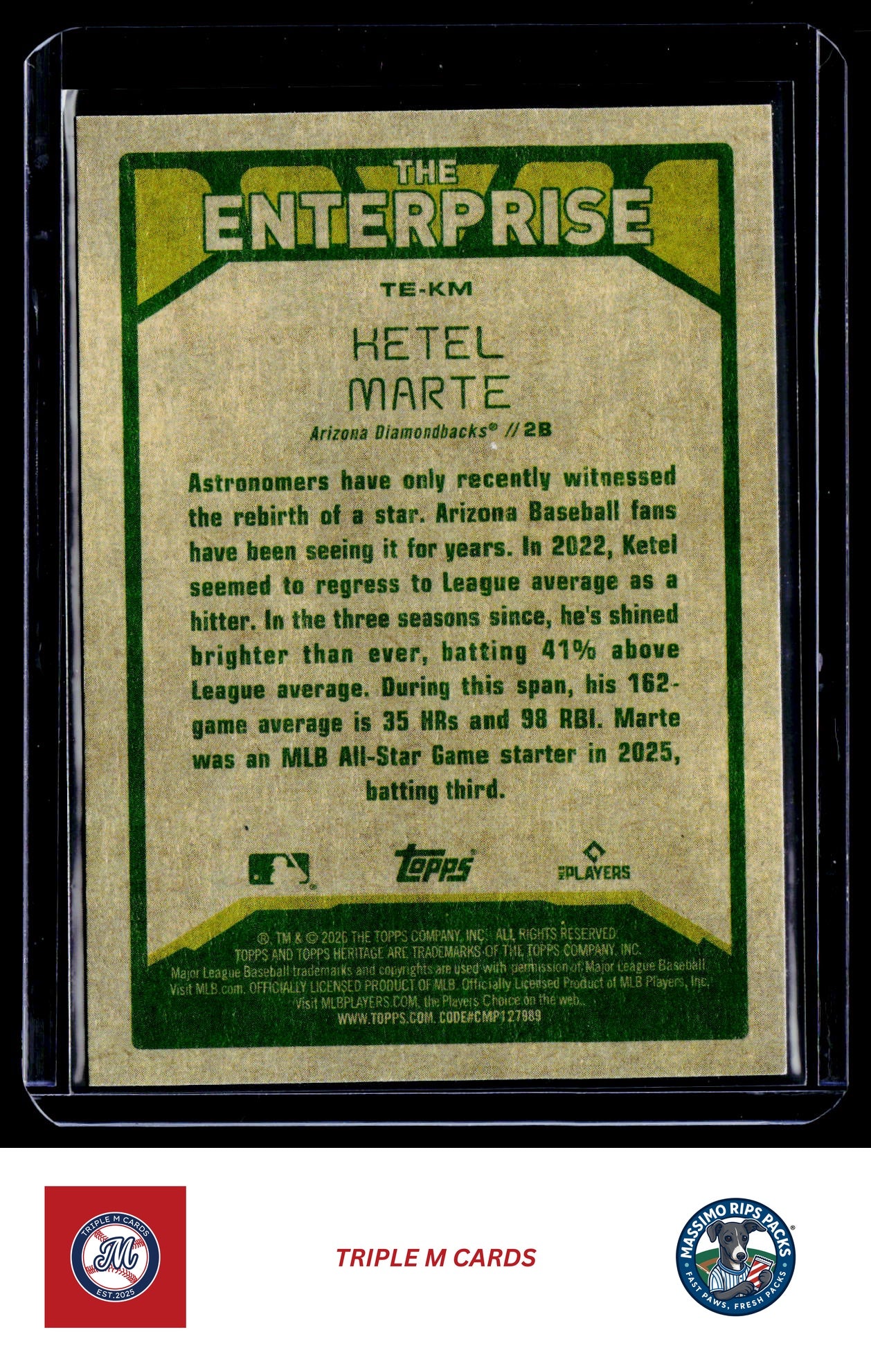 2026 Topps Heritage #TE-KM Ketel Marte The Enterprise