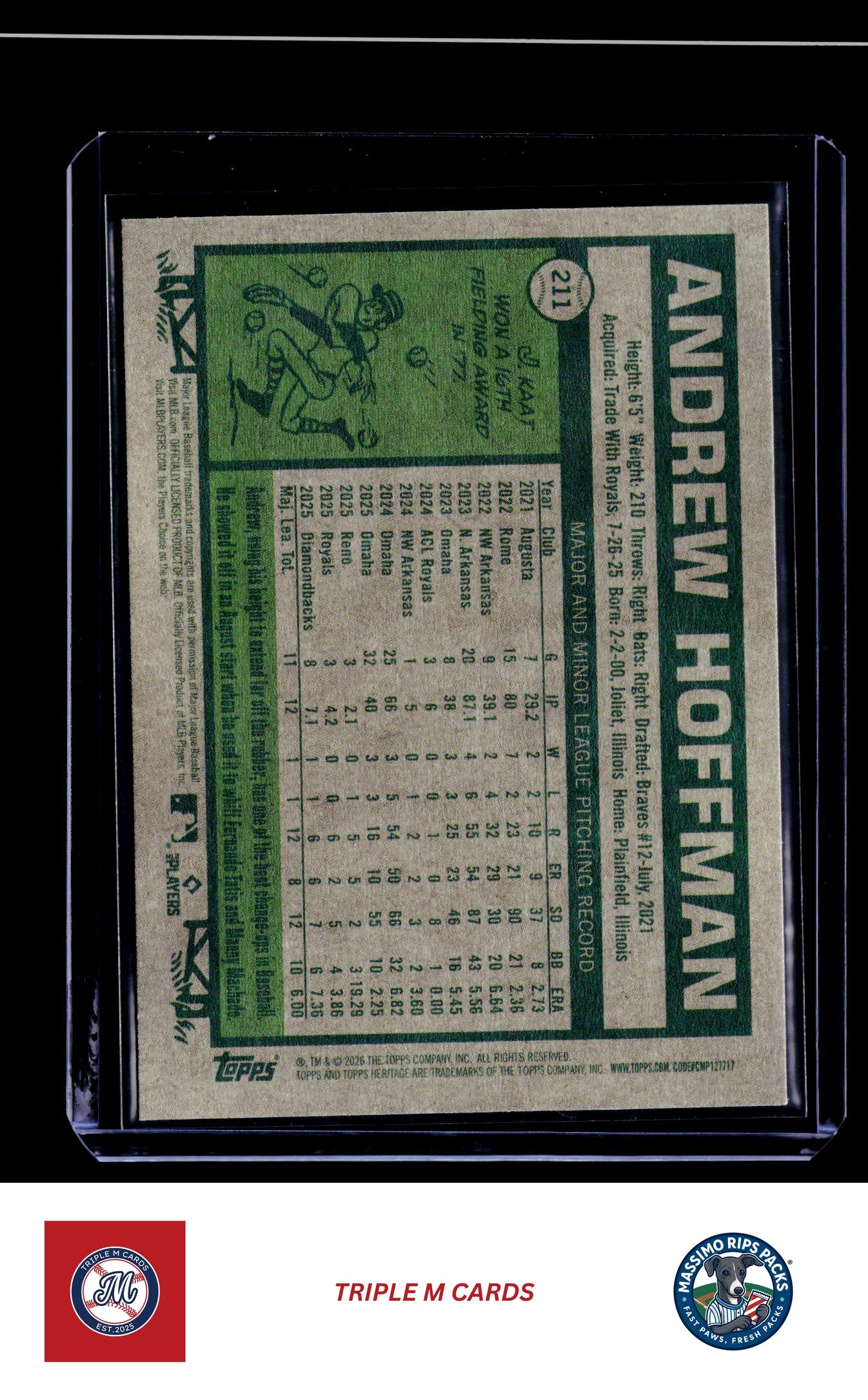 2026 Topps Heritage #211 Andrew Hoffman