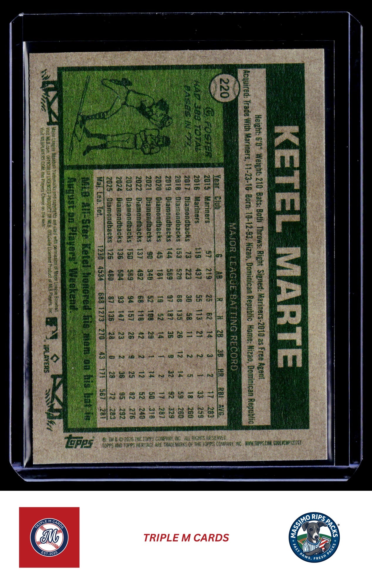 2026 Topps Heritage #220 Ketel Marte