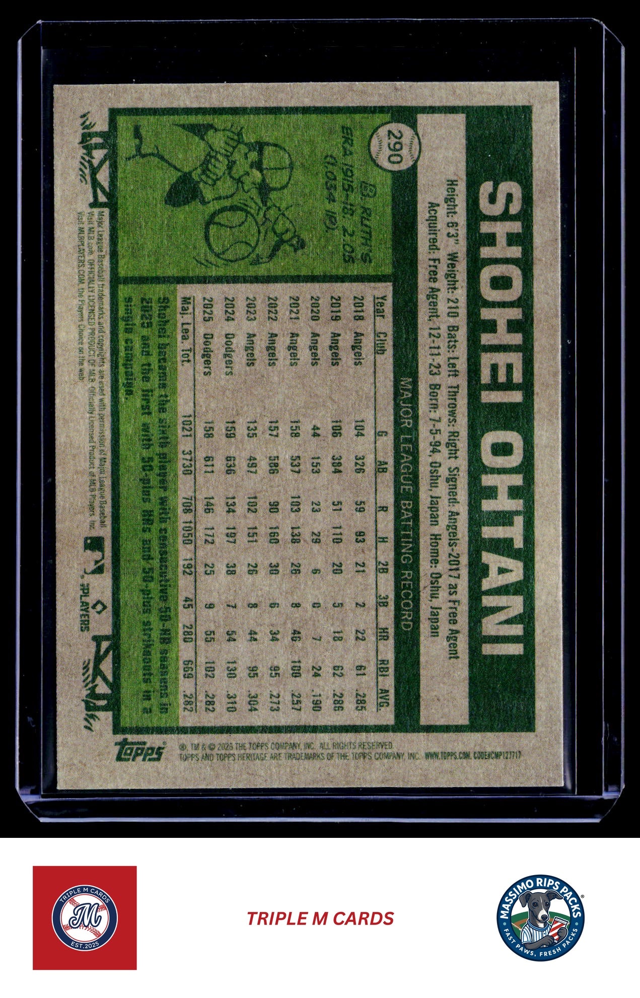 2026 Topps Heritage #290 Shohei Ohtani