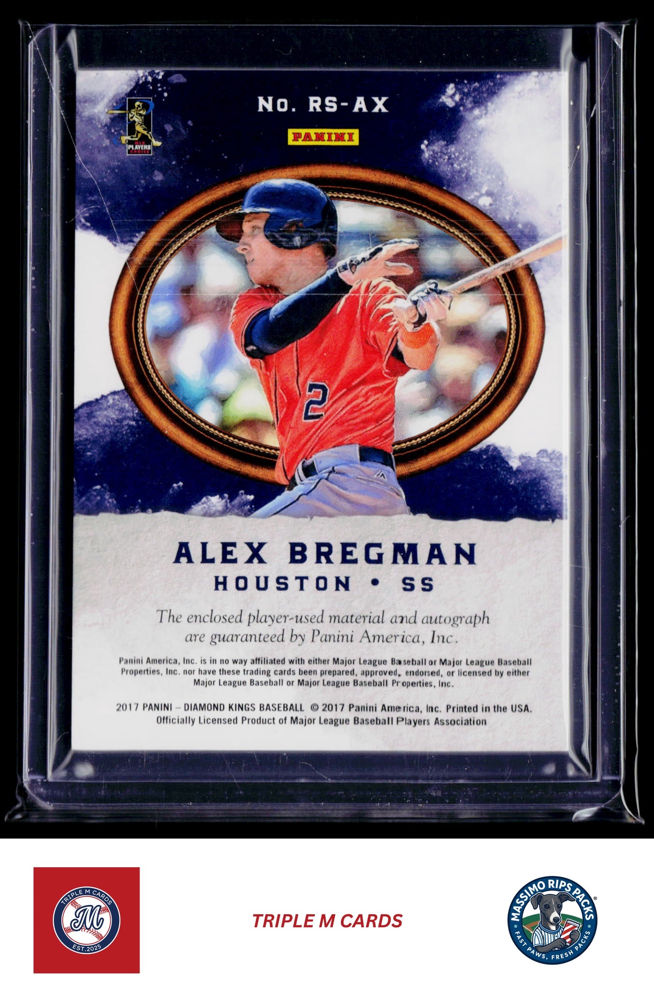 2017 Panini Diamond Kings #RS-AX Alex Bregman DK Rookie Signatures #/299