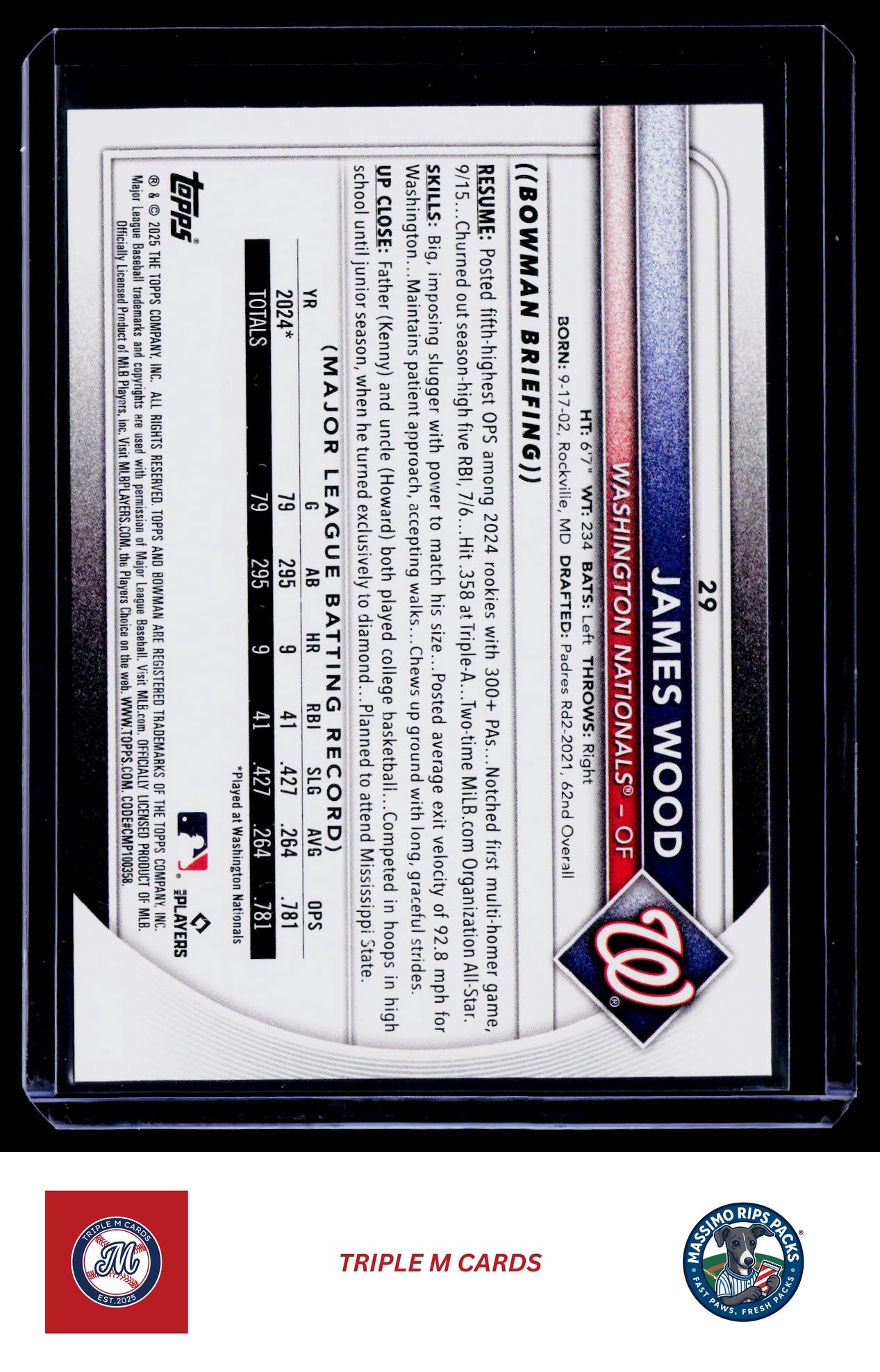 2025 Bowman #29 James Wood