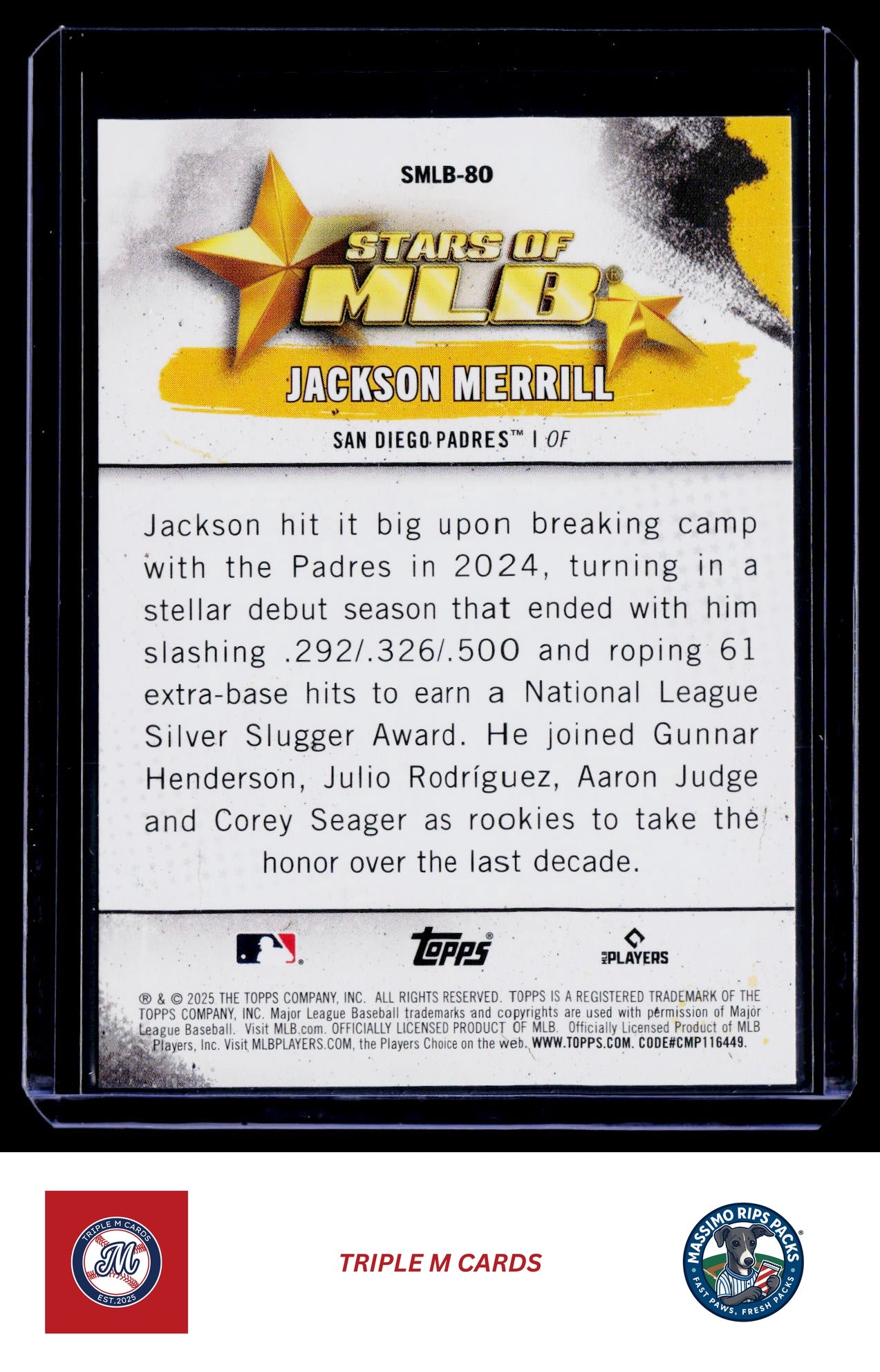 2025 Topps Update #SMLB-80 Jackson Merrill Stars of MLB