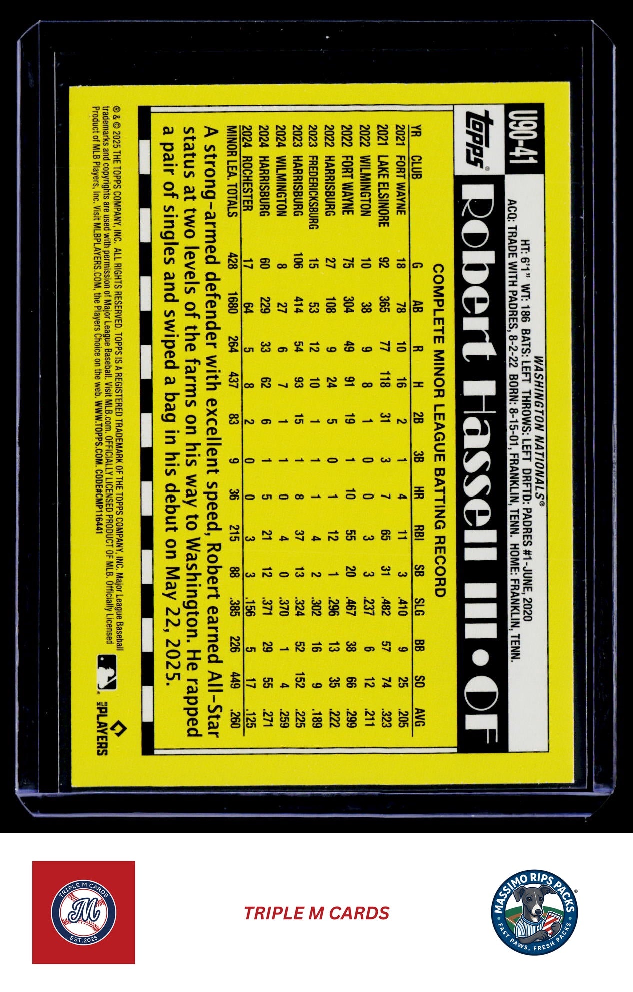 2025 Topps Update #U90-41 Robert Hassell III