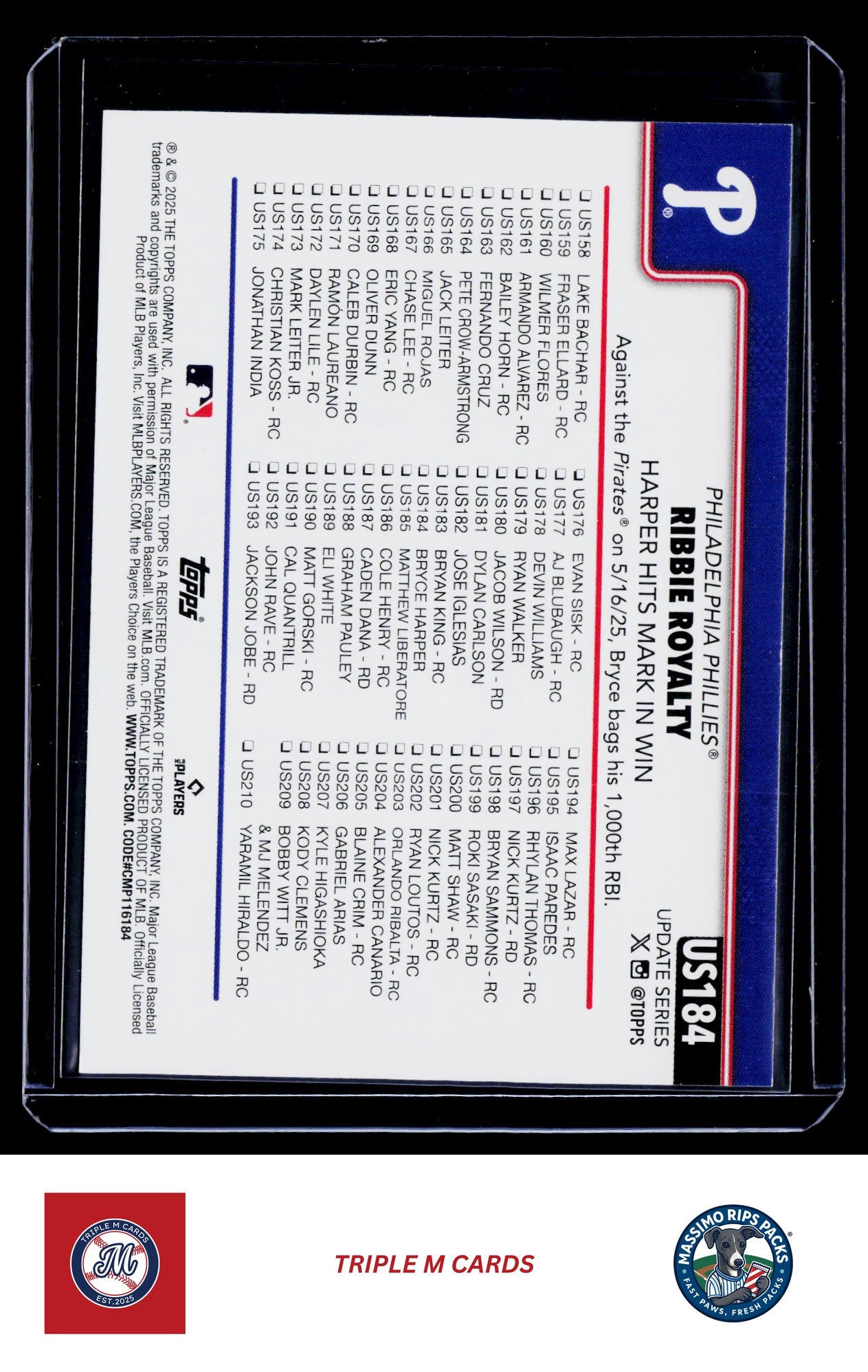 2025 Topps Update #US184 Ribbie Royalty