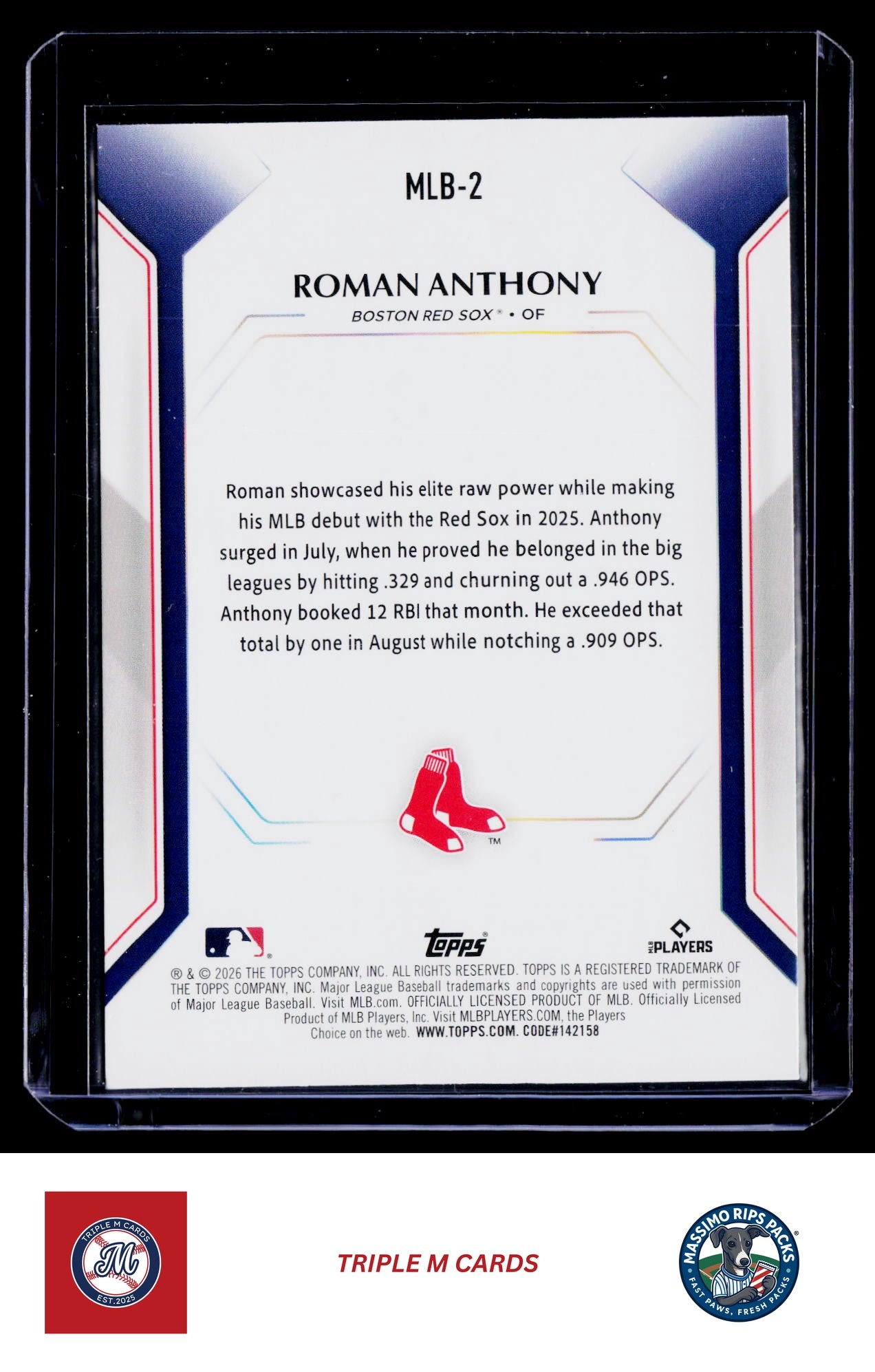 2026 Topps #MLB-2 Roman Anthony Topps Collector Kit