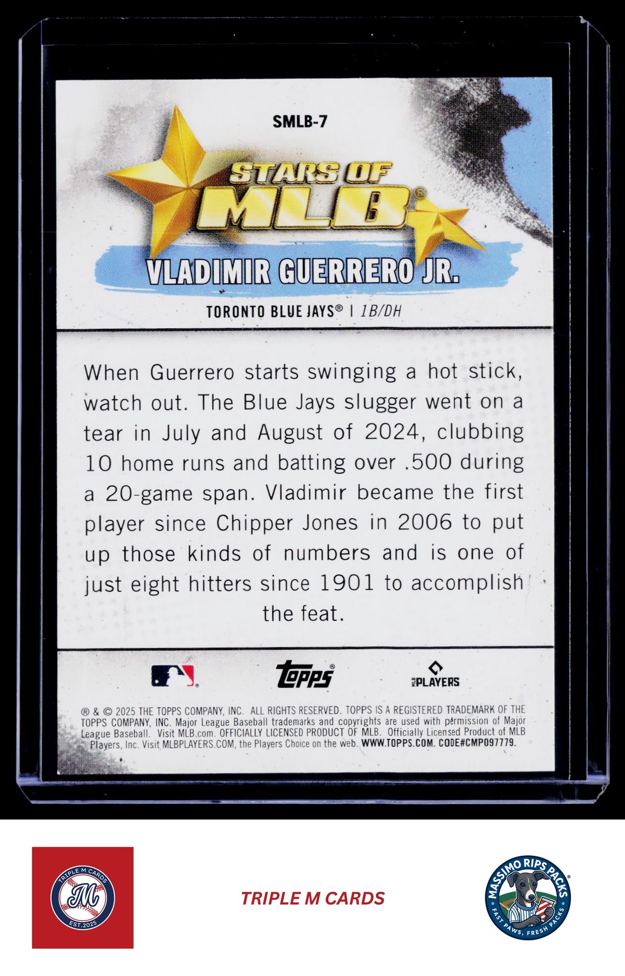 2025 Topps #SMLB-7 Vladimir Guerrero Jr. Stars of MLB