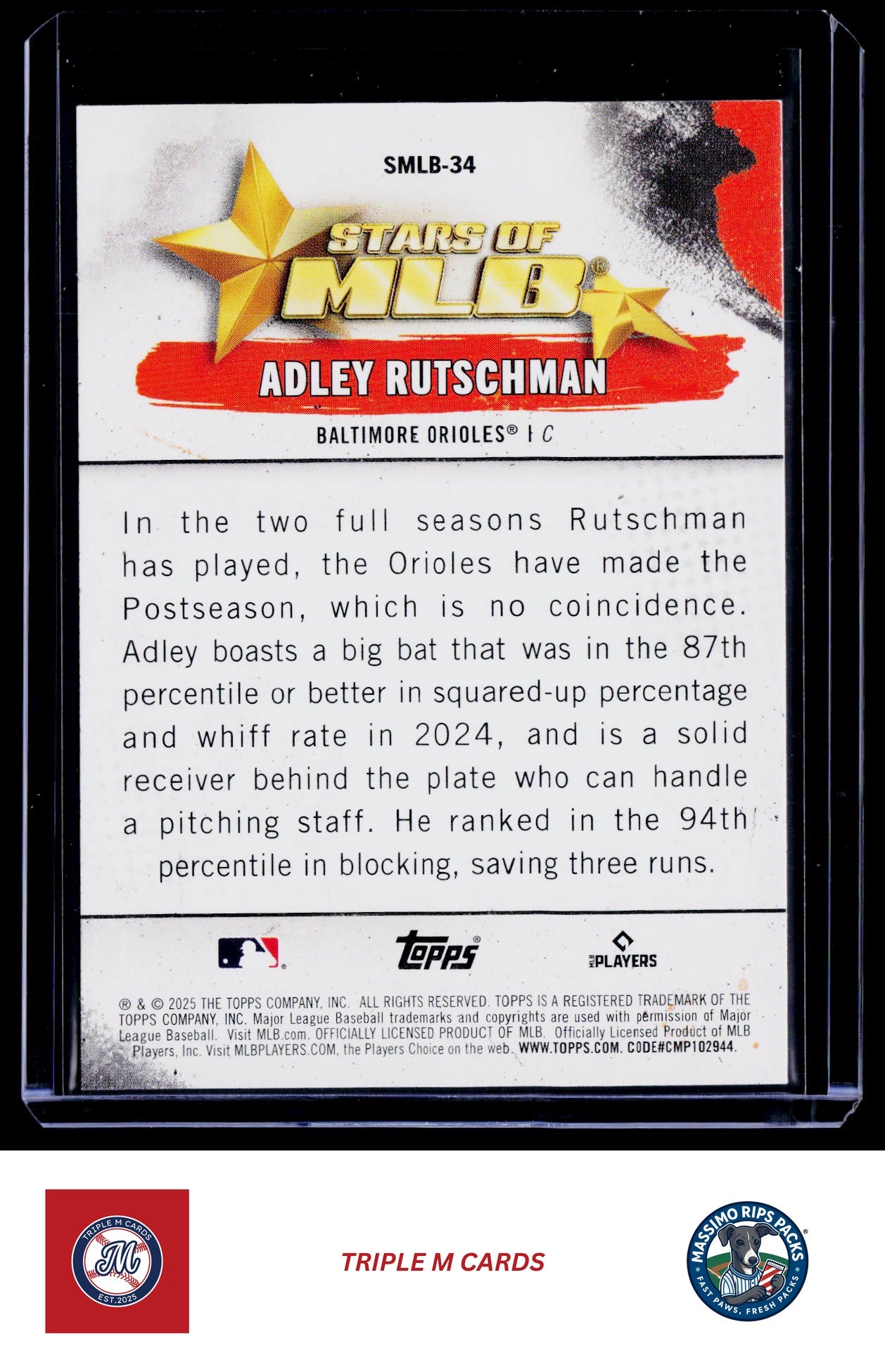 2025 Topps #SMLB-34 Adley Rutschman Stars of MLB