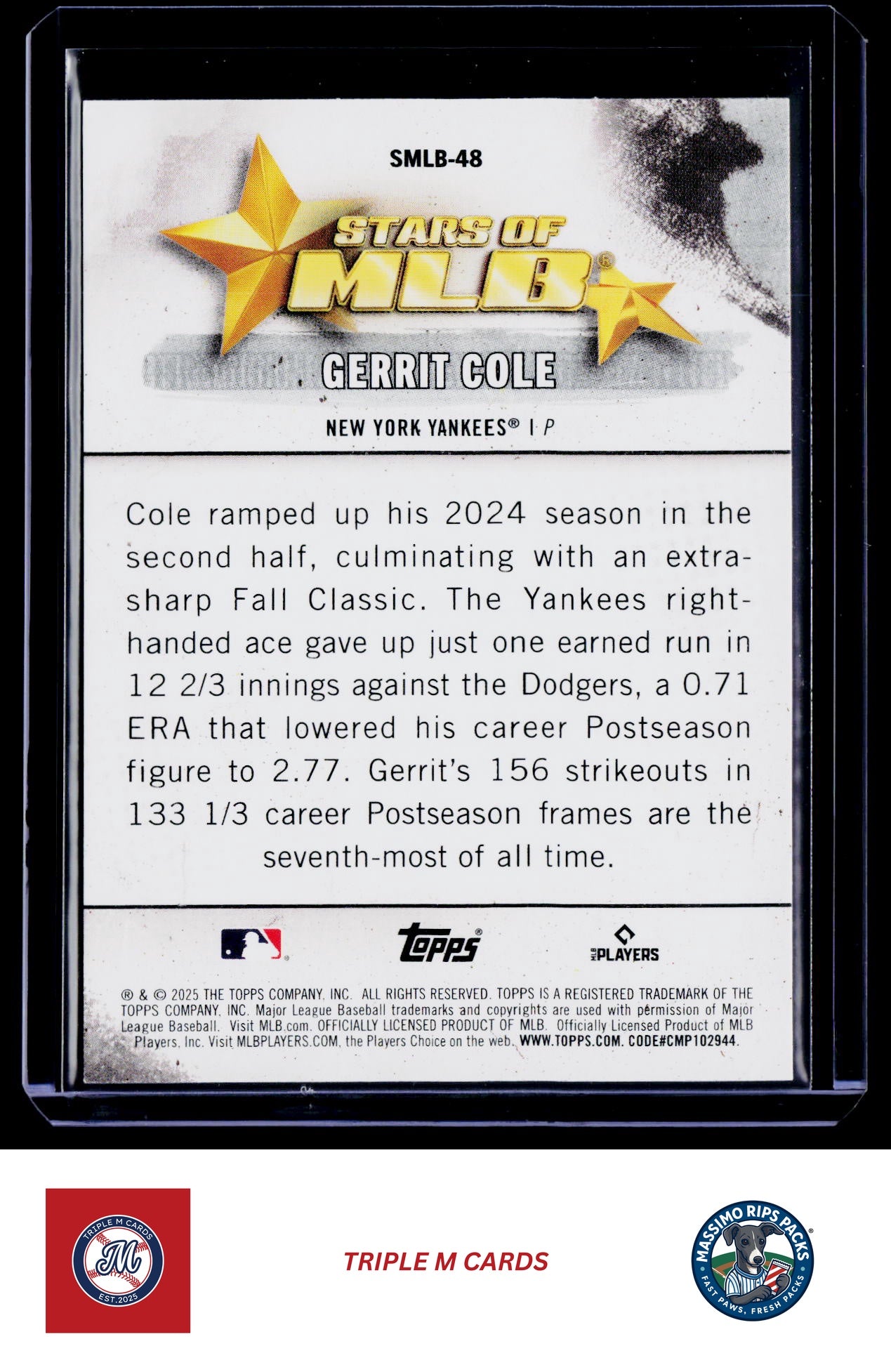 2025 Topps #SMLB-48 Gerrit Cole Stars of MLB