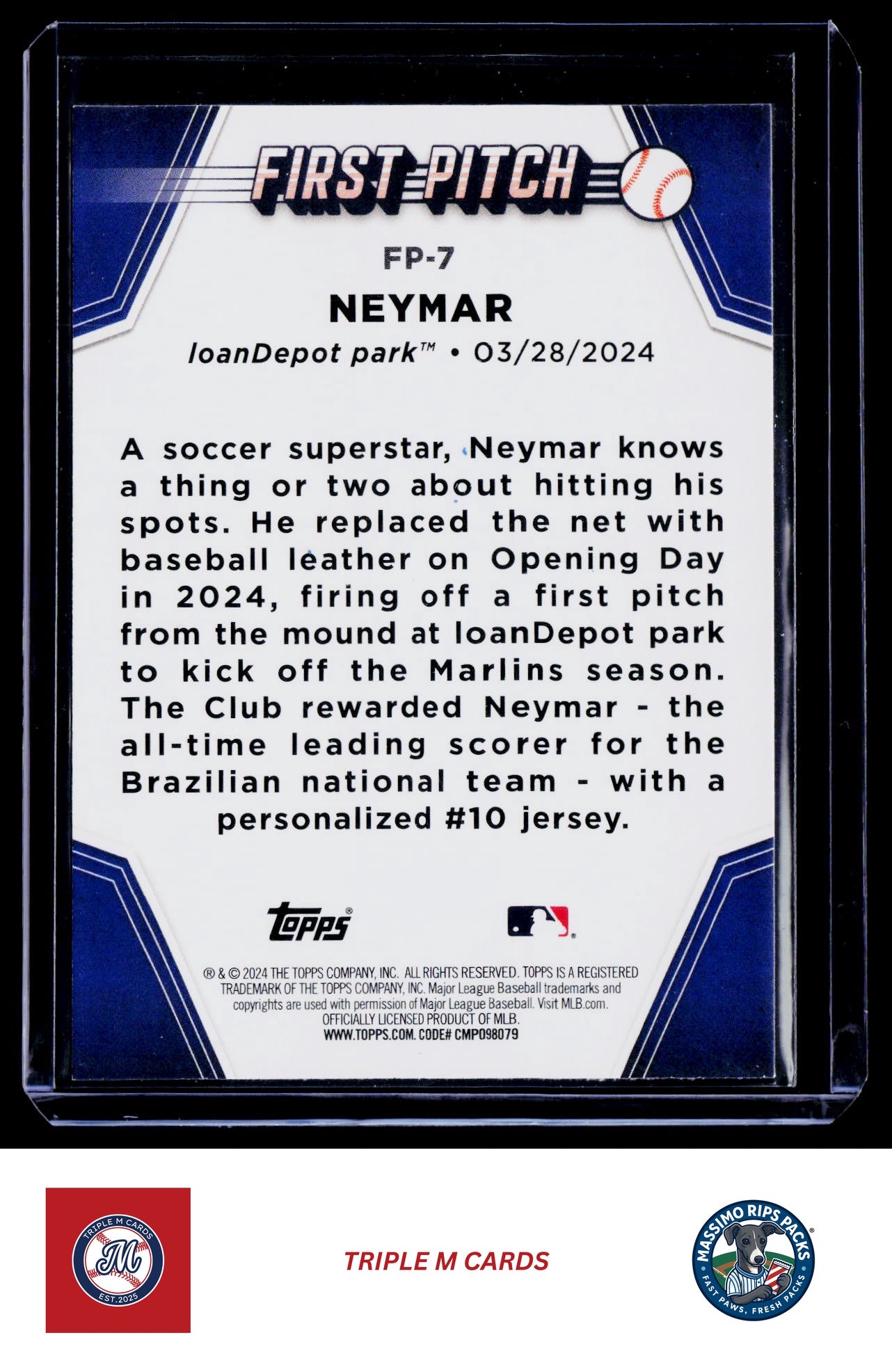2024 Topps Update #FP-7 Neymar First Pitch