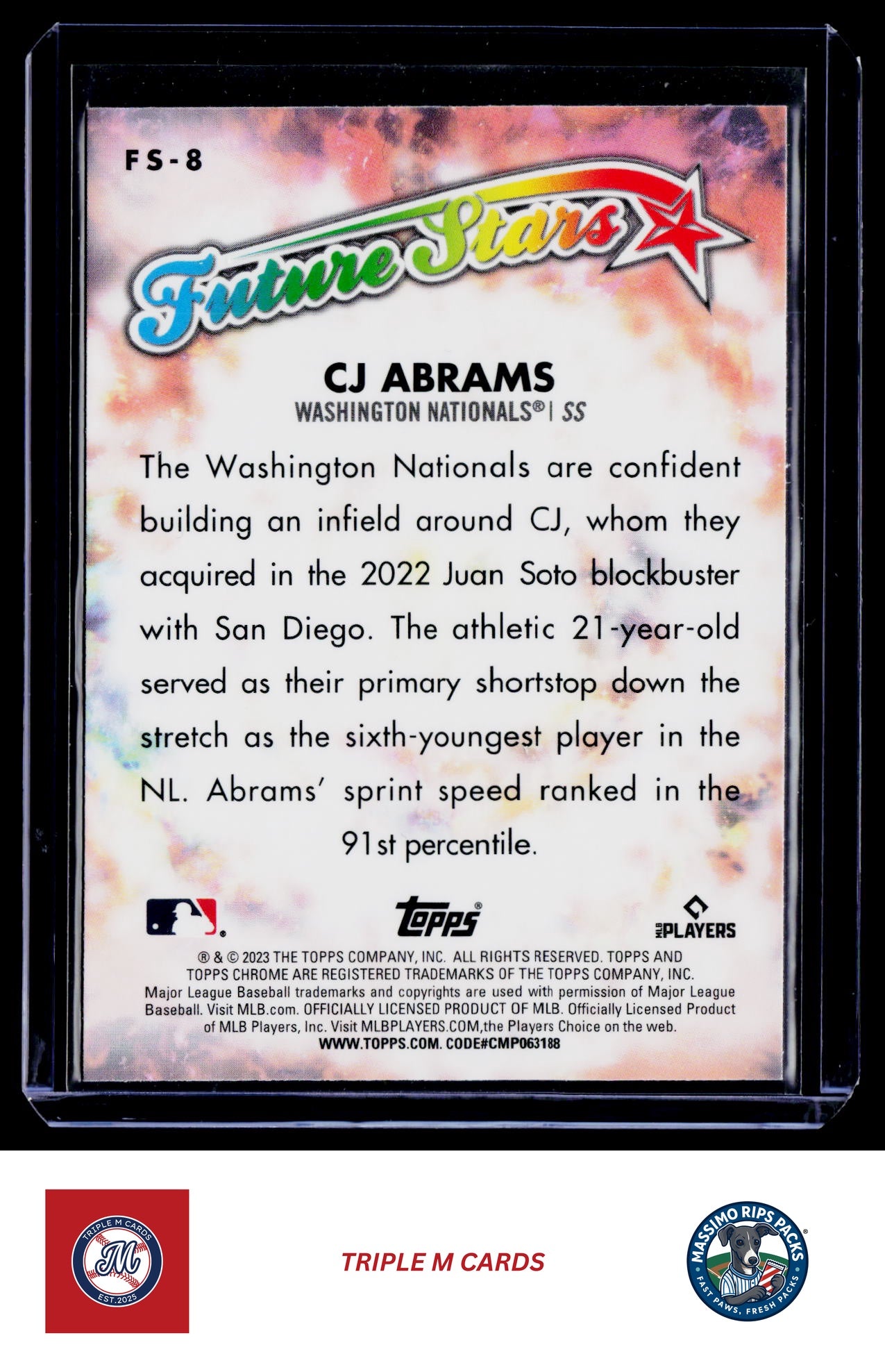 2023 Topps Chrome #FS-8 CJ Abrams Future Stars