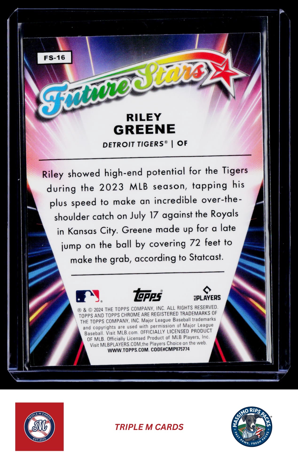 2024 Topps Chrome #FS-16 Riley Greene Future Stars
