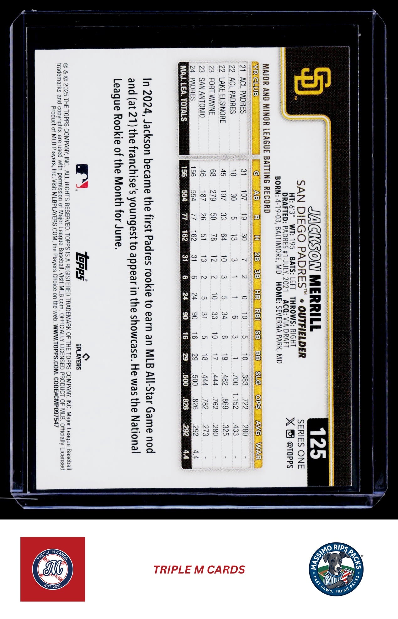2025 Topps #125 Jackson Merrill