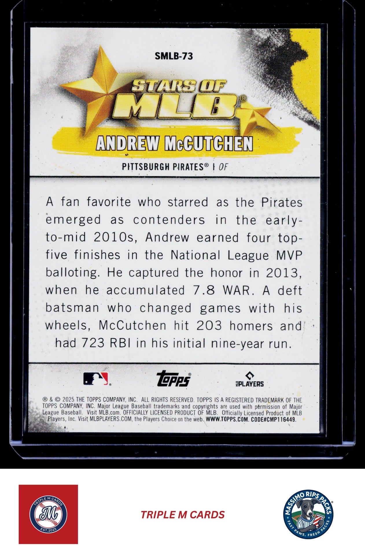 2025 Topps Update #SMLB-73 Andrew McCutchen Stars of MLB