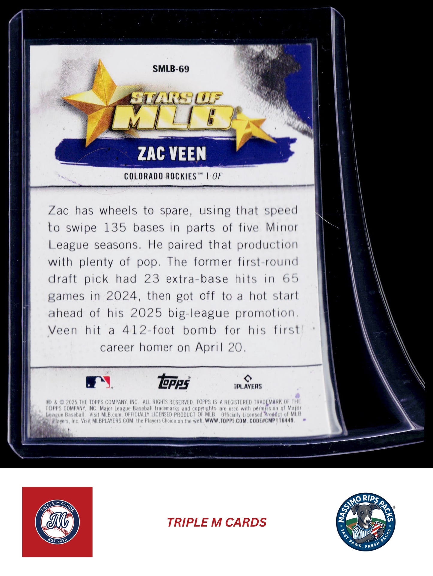 2025 Topps Update #SMLB-69 Zac Veen Stars of MLB
