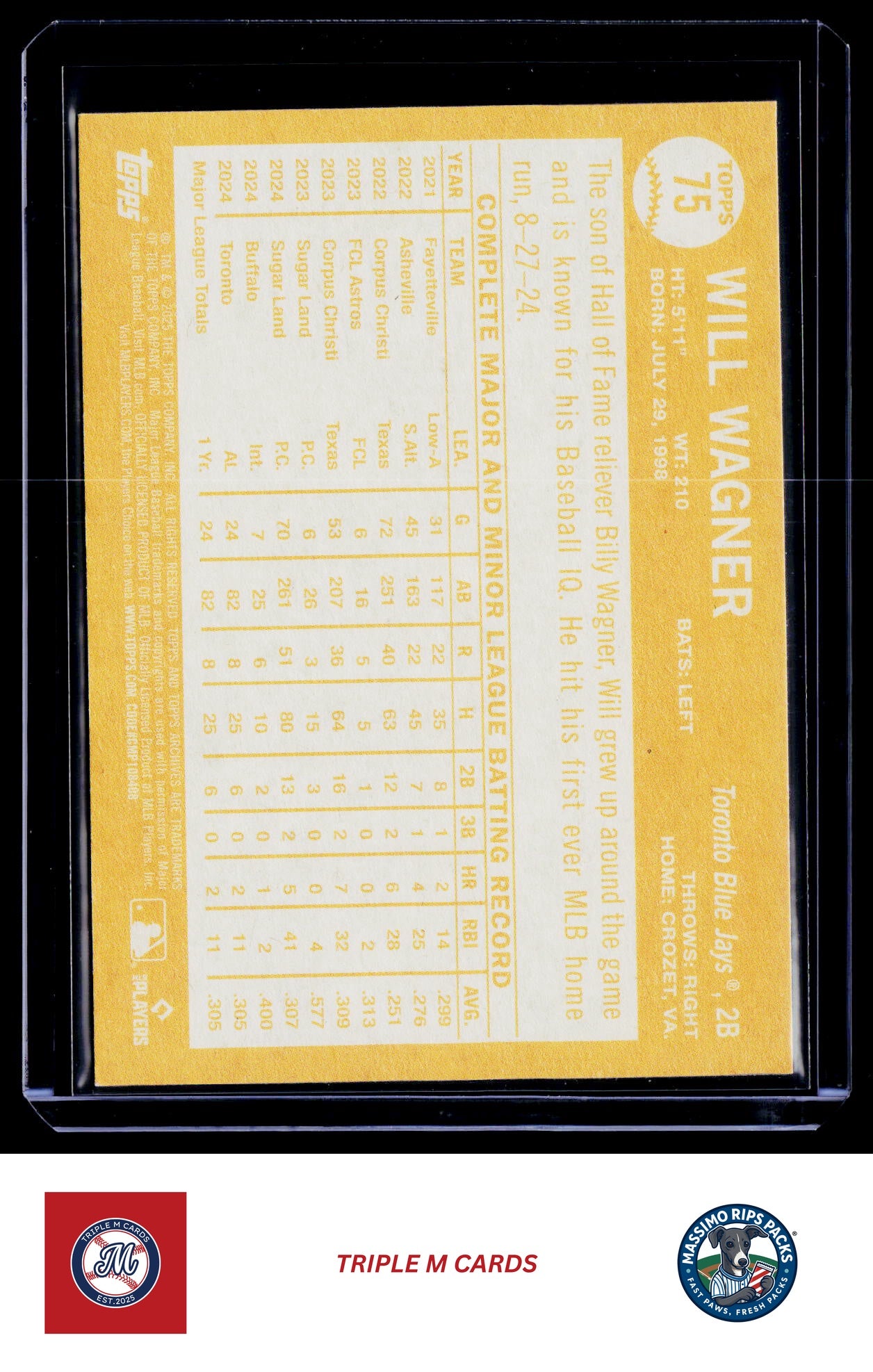 2025 Topps Archives #75 Will Wagner