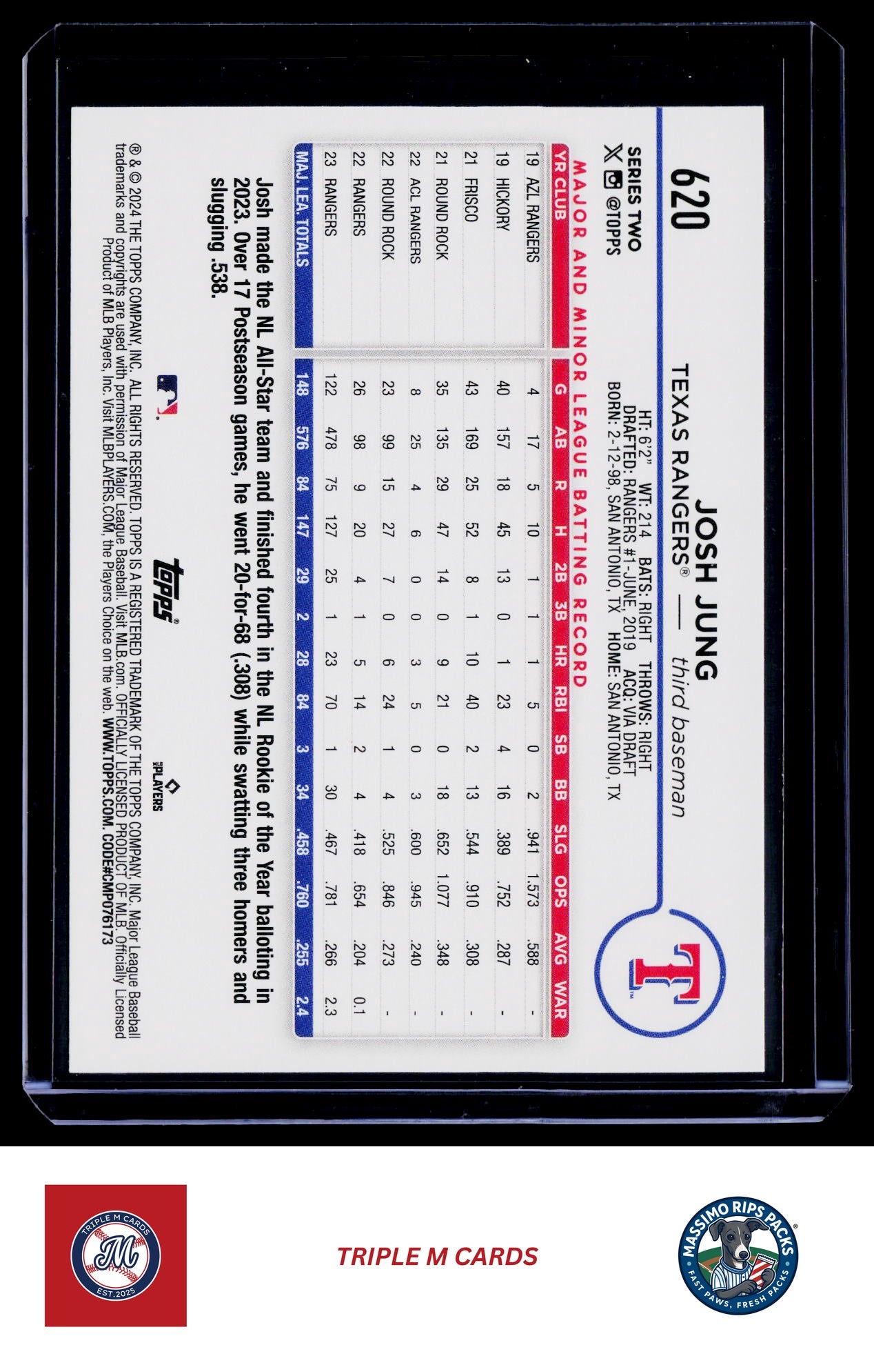 2024 Topps #620 Josh Jung