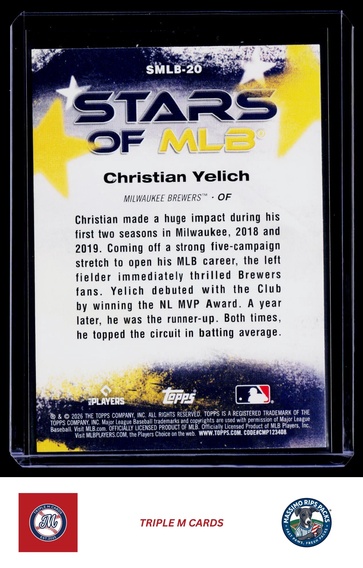 2026 Topps #SMLB-20 Christian Yelich Stars of MLB