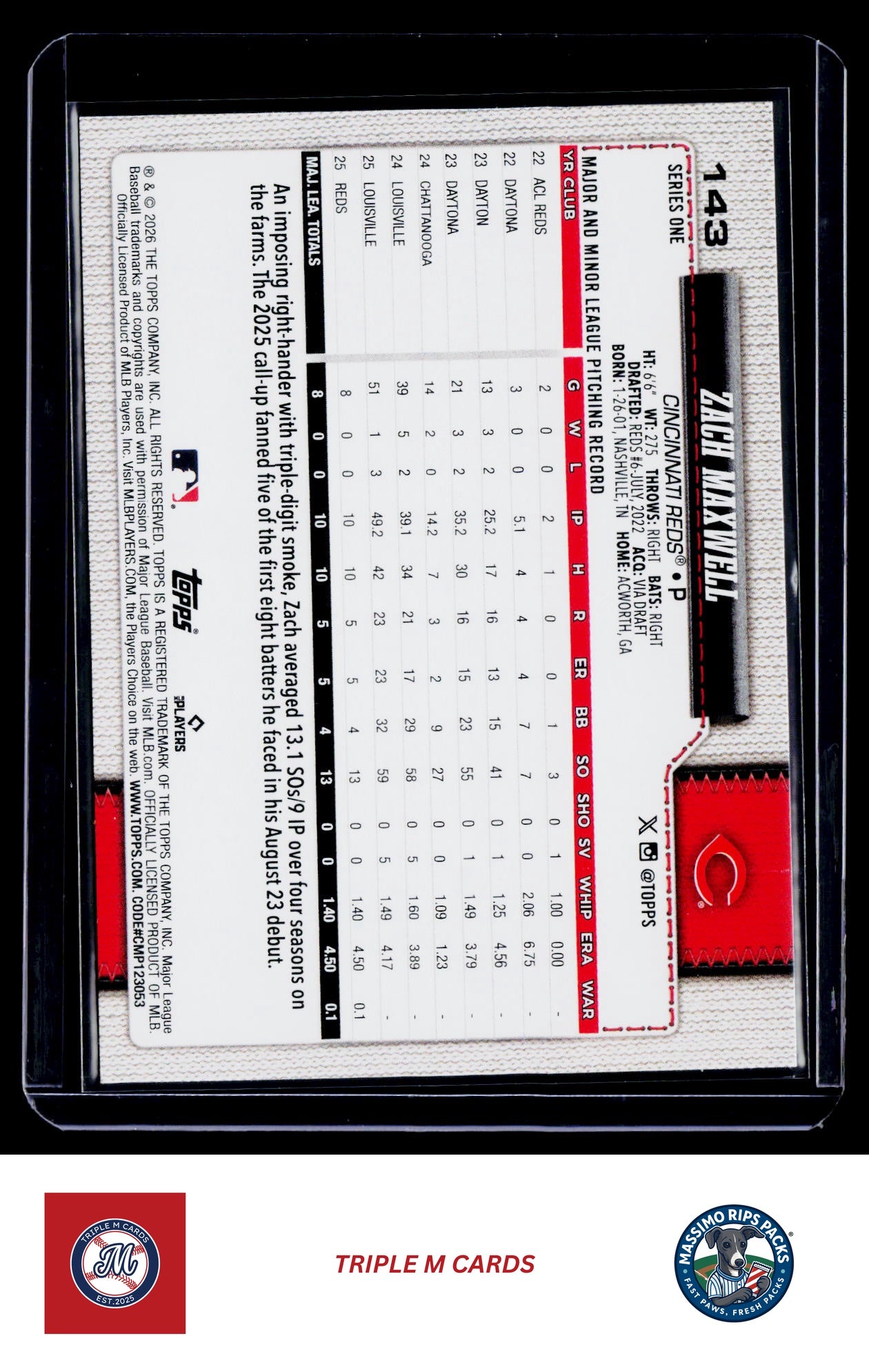 2026 Topps #143 Zach Maxwell