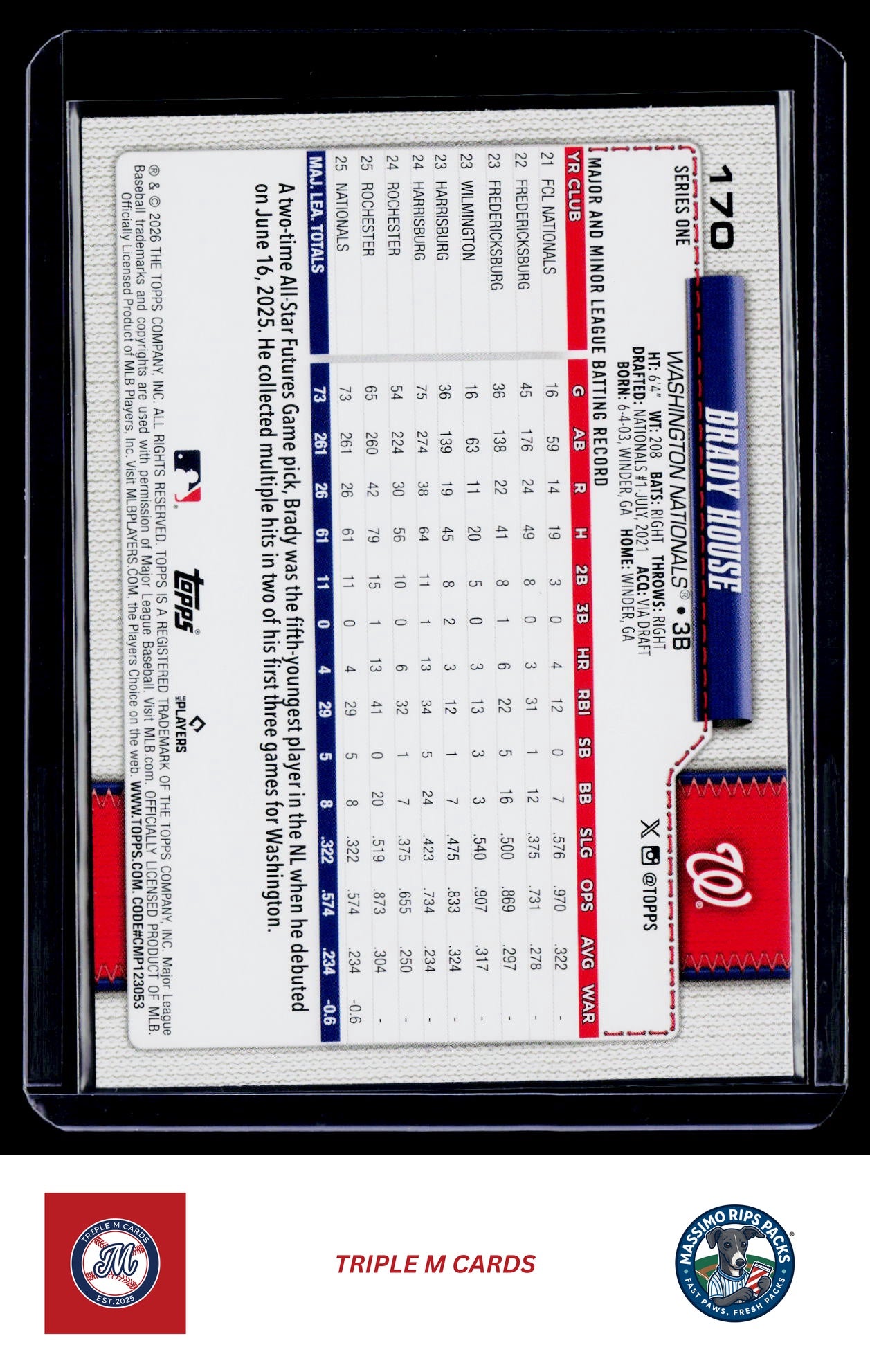 2026 Topps #170 Brady House