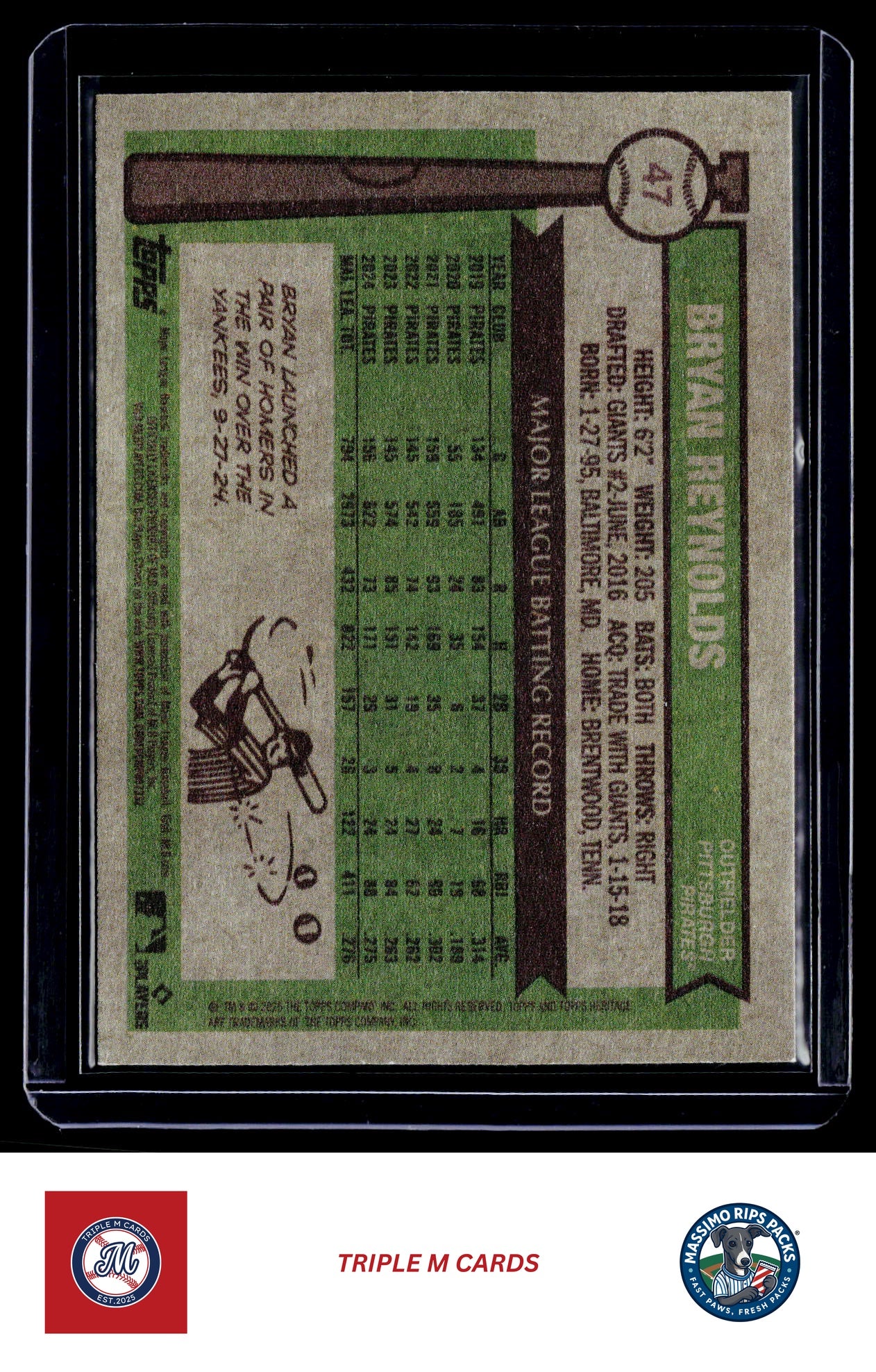 2025 Topps Heritage #47 Bryan Reynolds