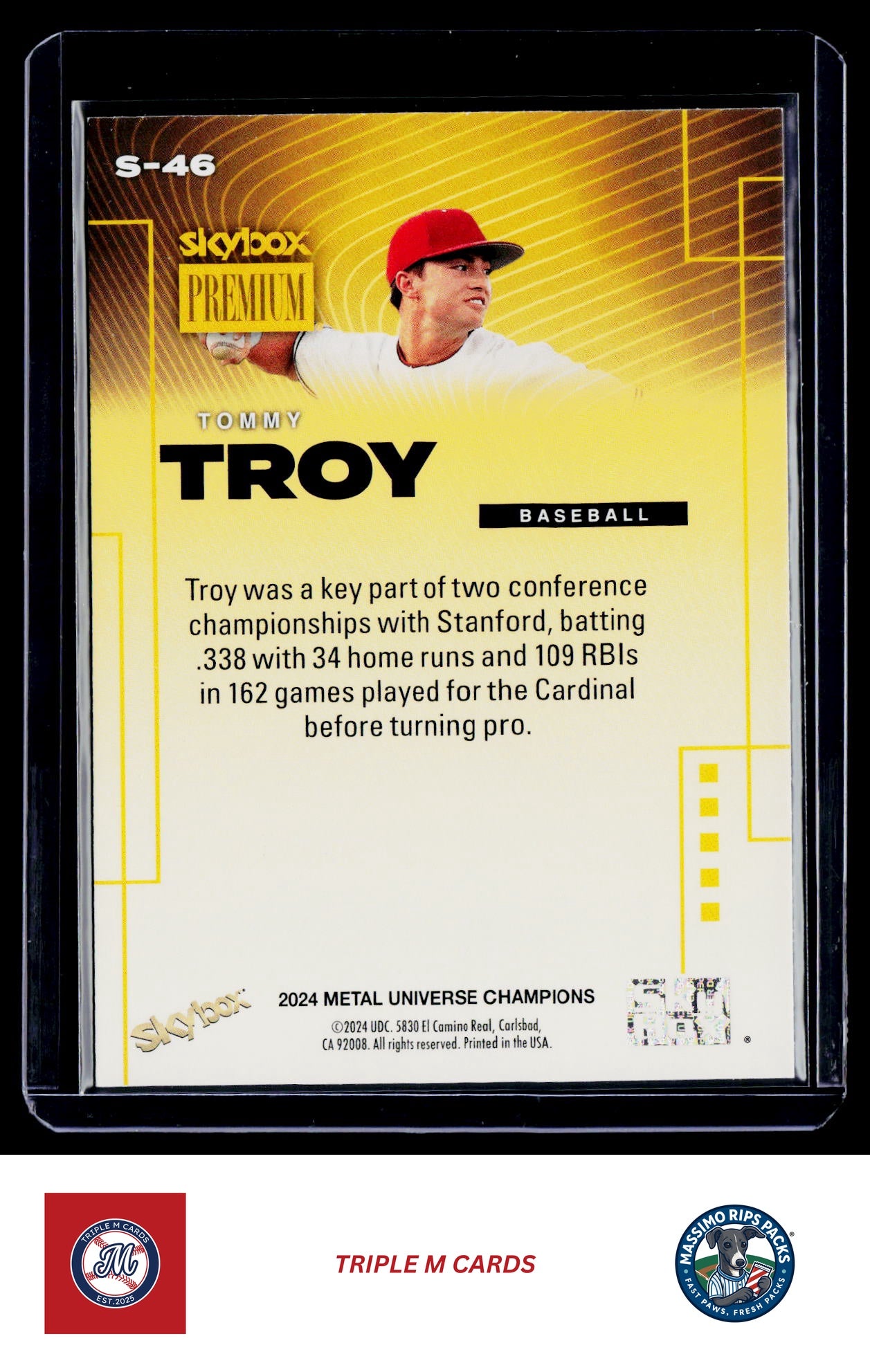 2024 SkyBox Metal Universe Champions #S-46 Tommy Troy SkyBox Premium