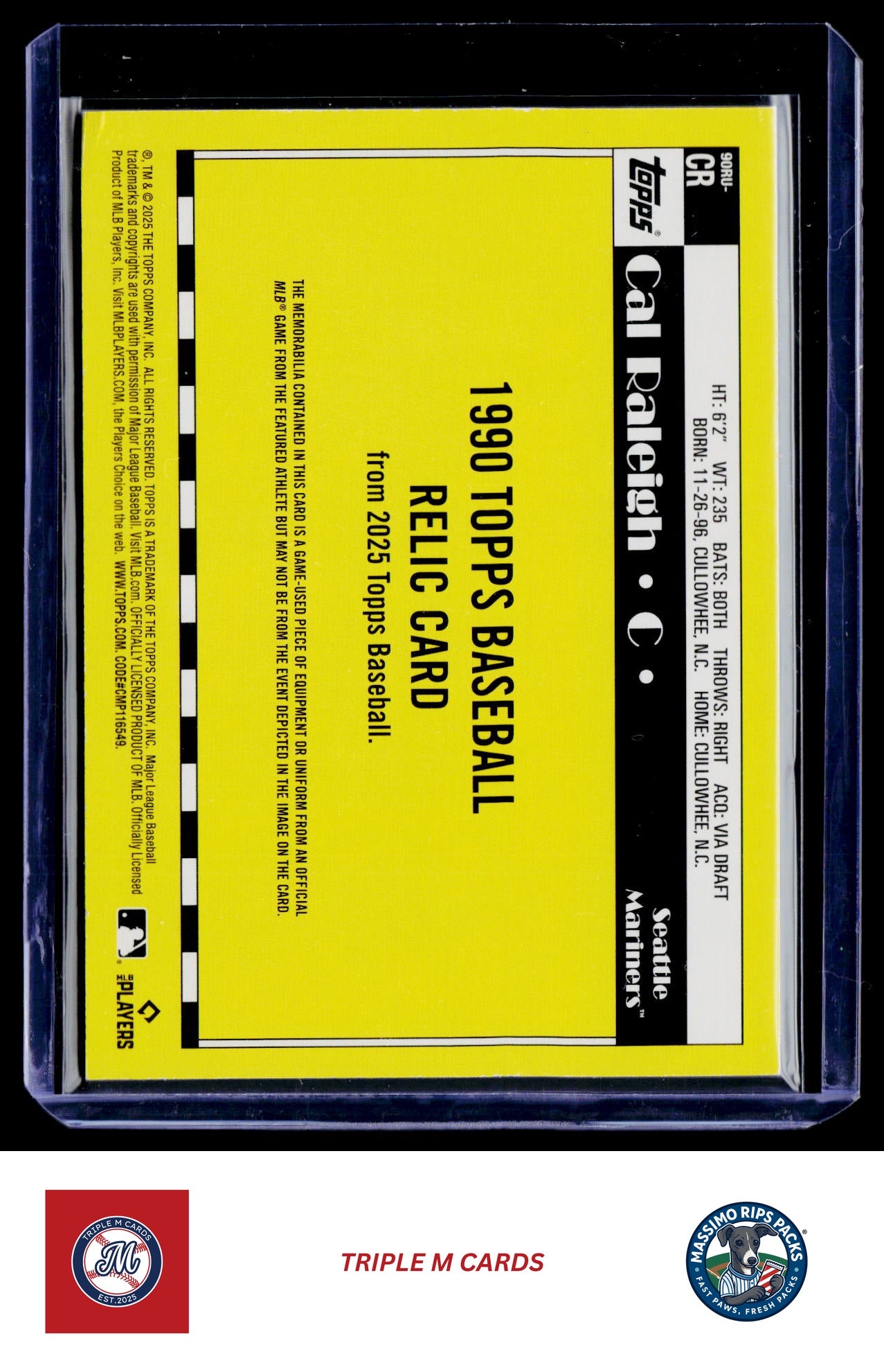 2025 Topps Update #90RU-CR Cal Raleigh