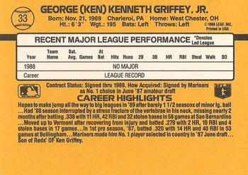 1989 Donruss #33 Ken Griffey Jr. PSA 9