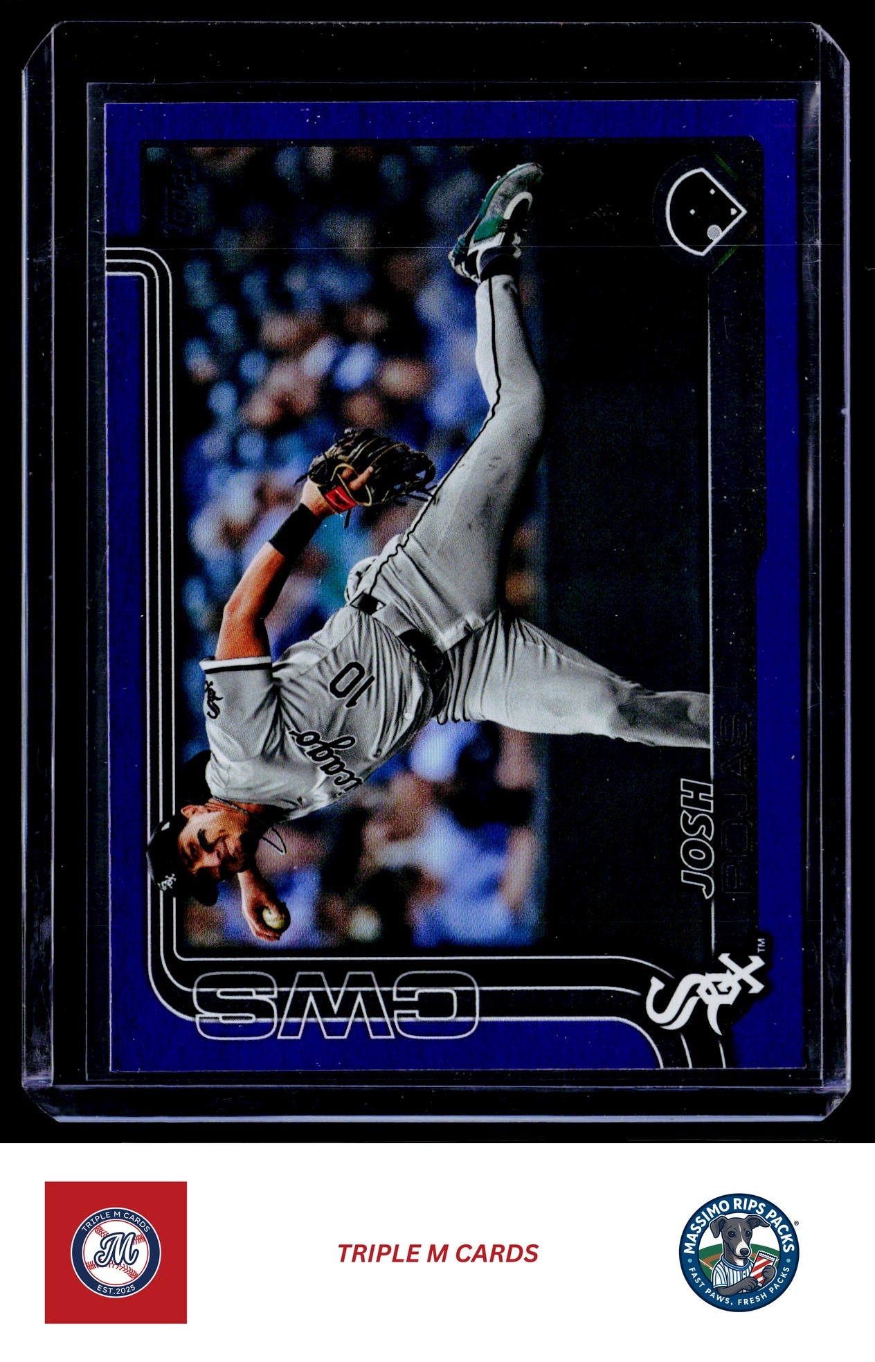 2025 Topps #412 Josh Rojas Purple Holo Foil #/250