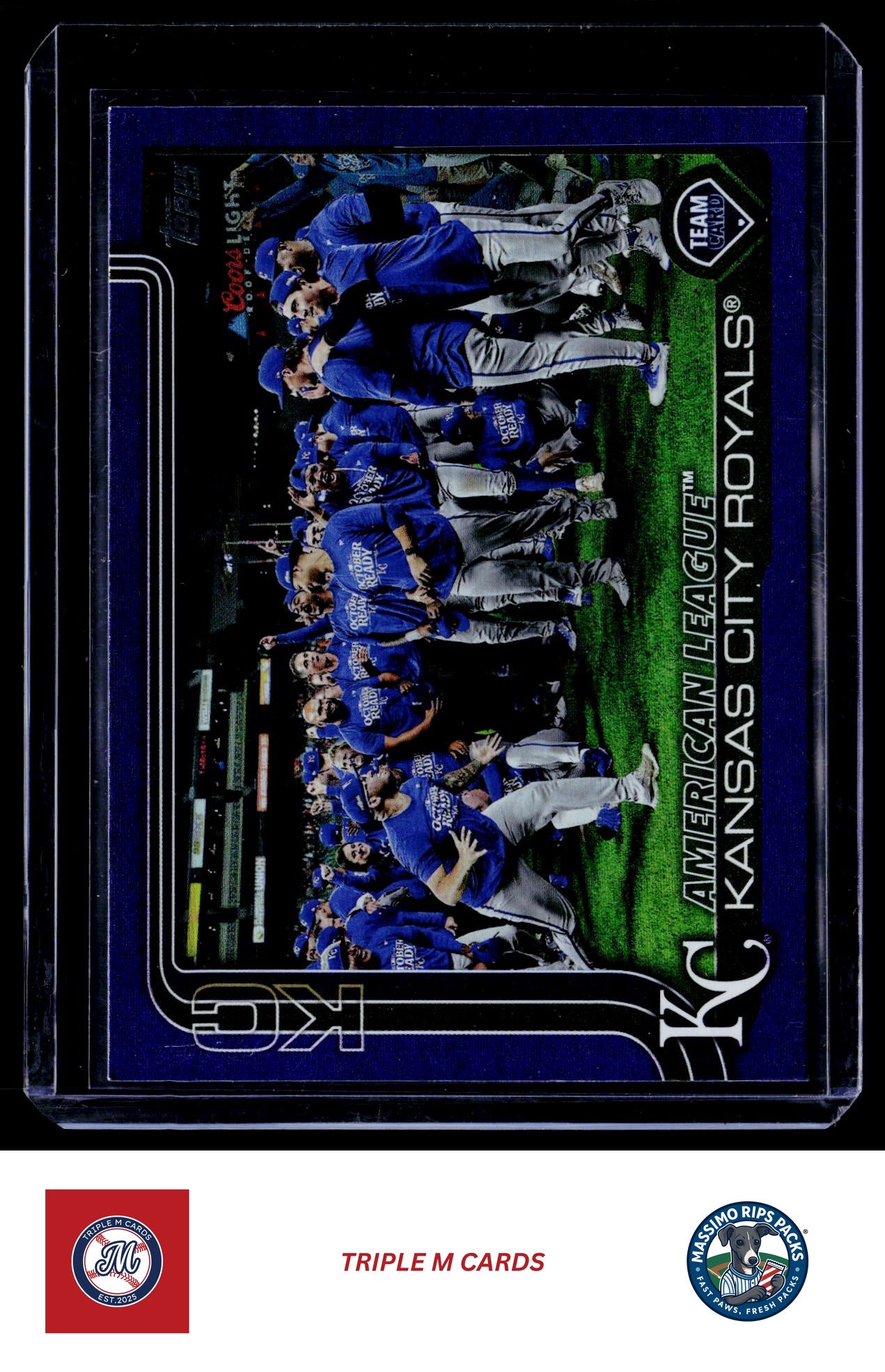 2025 Topps #519 Kansas City Royals Gold #/2025