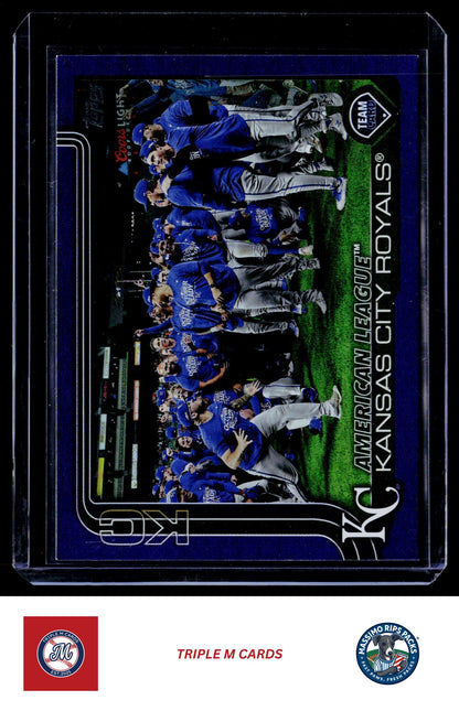 2025 Topps #519 Kansas City Royals Gold #/2025