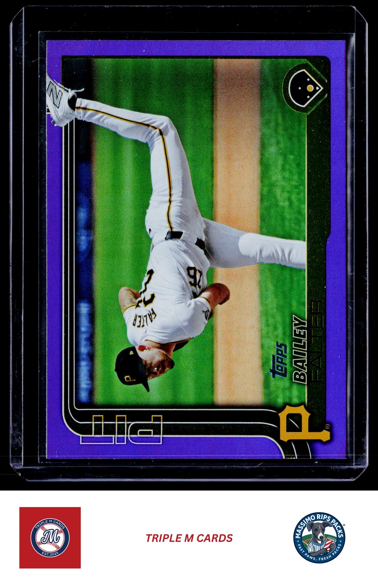 2025 Topps #671 Bailey Falter Purple Holo Foil #/250