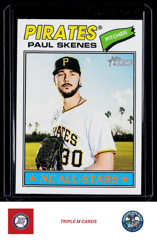 2026 Topps Heritage #33 Paul Skenes