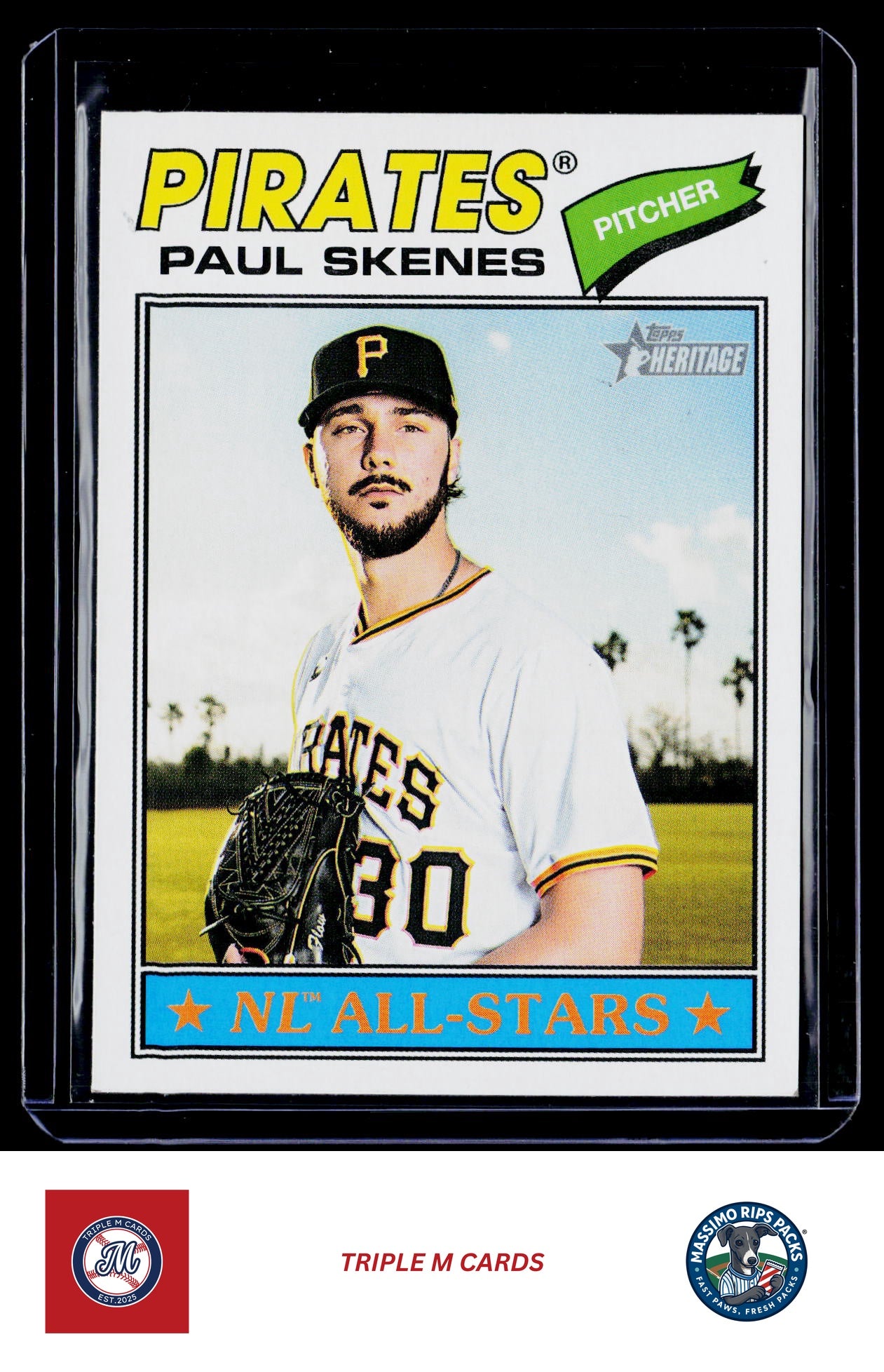 2026 Topps Heritage #33 Paul Skenes