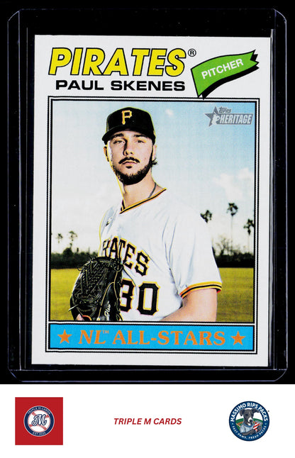 2026 Topps Heritage #33 Paul Skenes