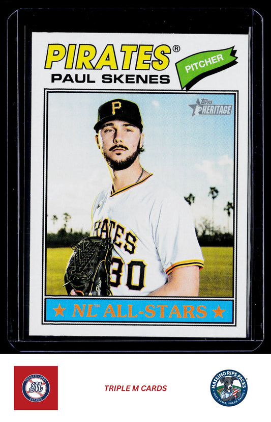 2026 Topps Heritage #33 Paul Skenes