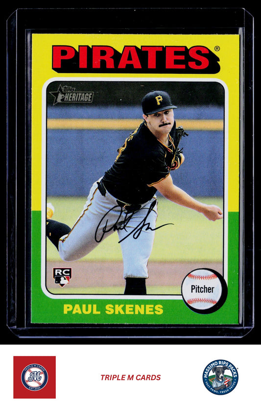 2024 Topps Heritage #594 Paul Skenes