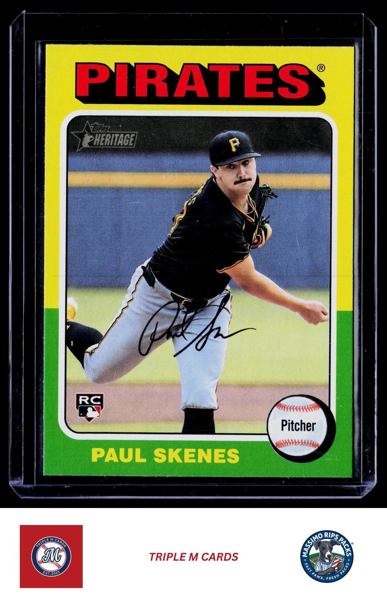 2024 Topps Heritage #594c Paul Skenes