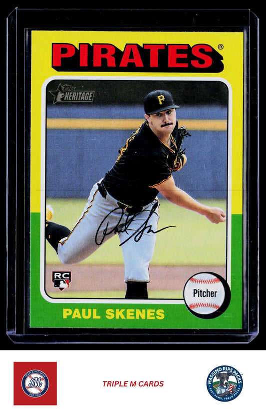 2024 Topps Heritage #594c Paul Skenes