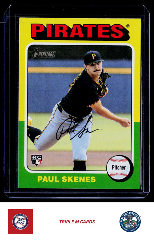 2024 Topps Heritage #594c Paul Skenes