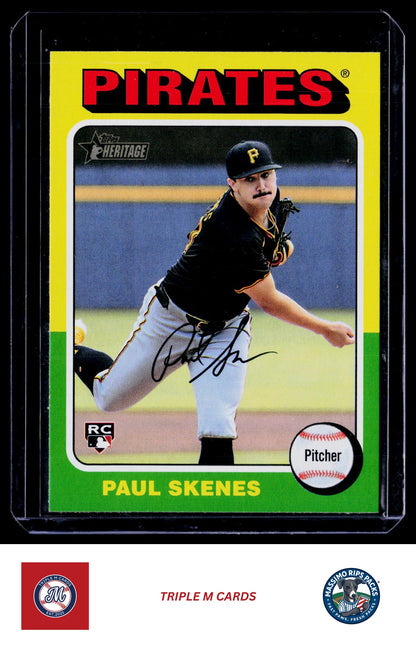 2024 Topps Heritage #594c Paul Skenes