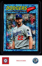 2026 Topps Heritage #190 Clayton Kershaw Chrome Light Blue Sparkle Refractors